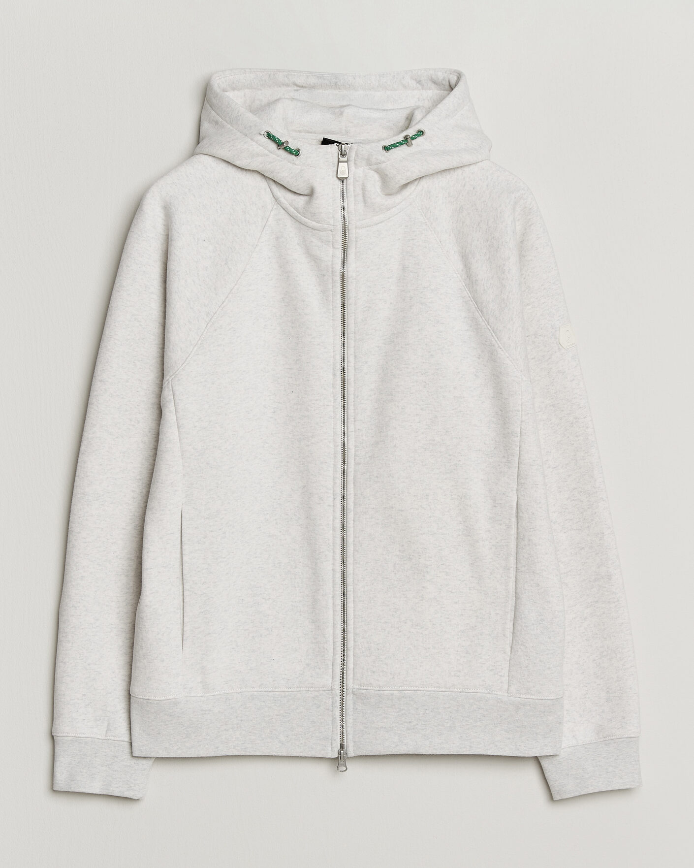 Men | Sweaters & Knitwear | Sail Racing | Flow Full Zip Hoodie Light Grey Melange
