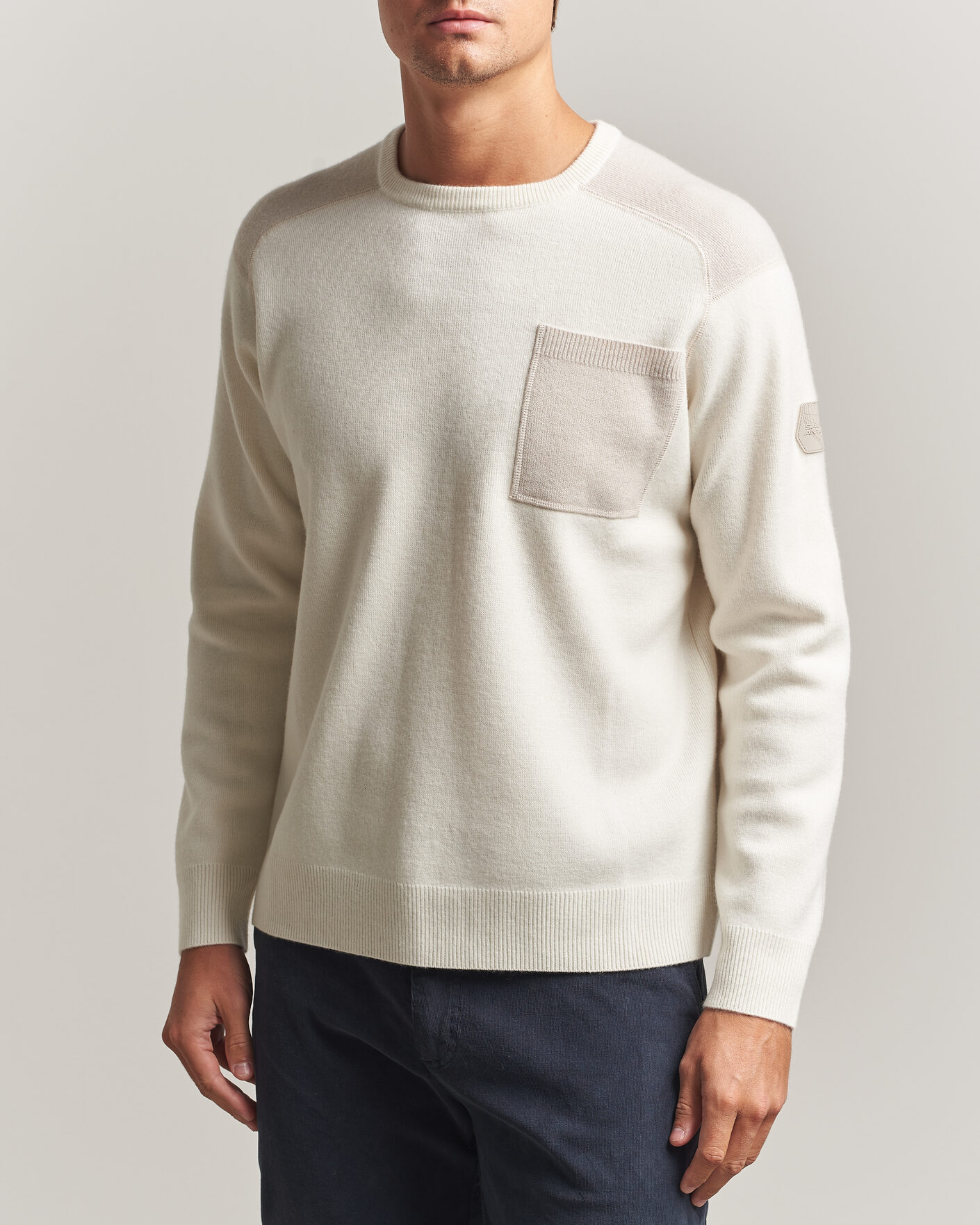 Men | Sweaters & Knitwear | Sail Racing | Spine Wool Knitted Sweater Off White