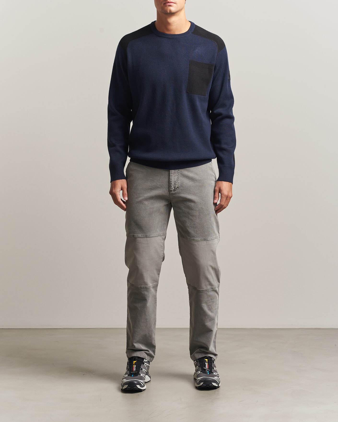 Men | Sweaters & Knitwear | Sail Racing | Spine Wool Knitted Sweater Dark Navy