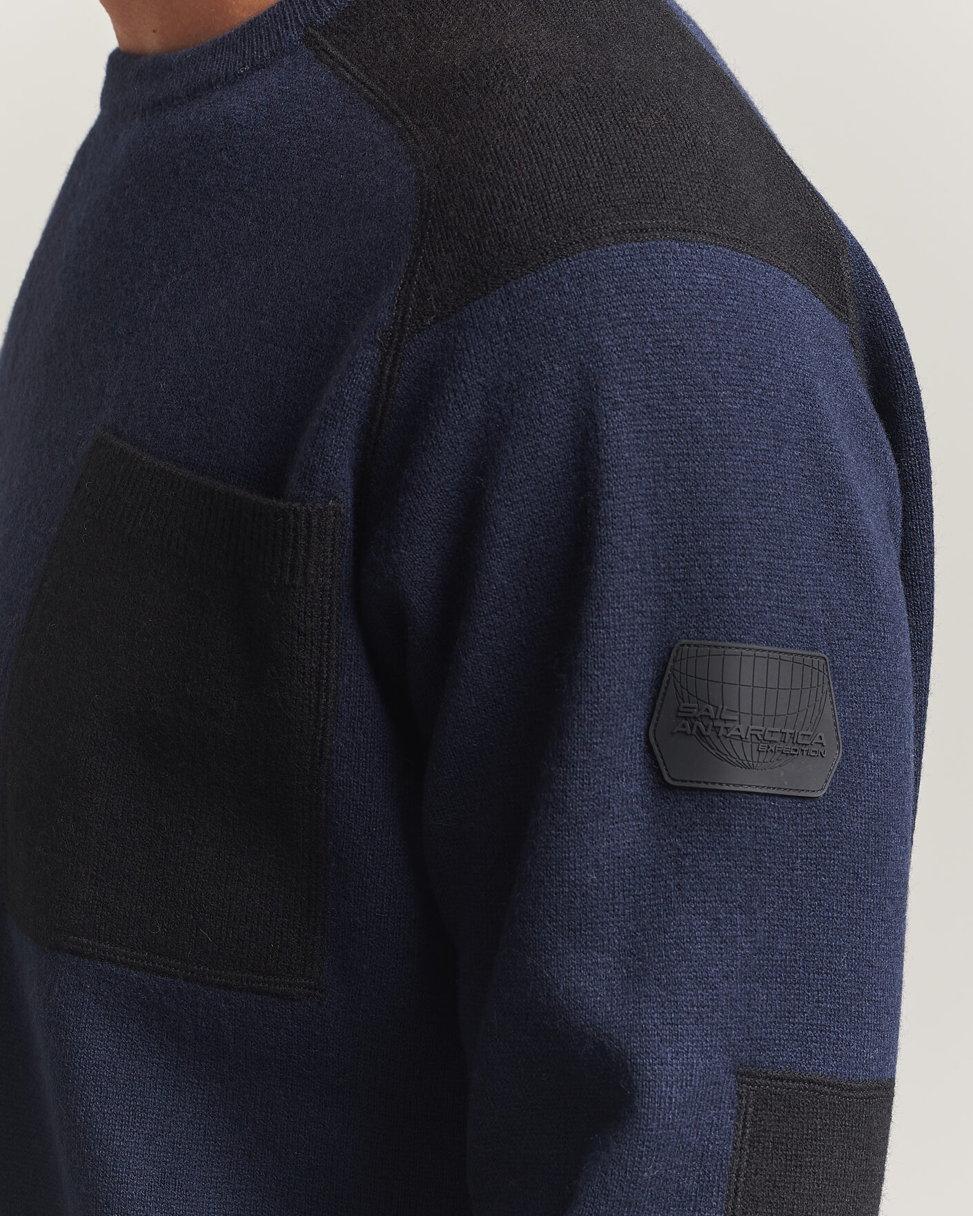 Men | Sweaters & Knitwear | Sail Racing | Spine Wool Knitted Sweater Dark Navy