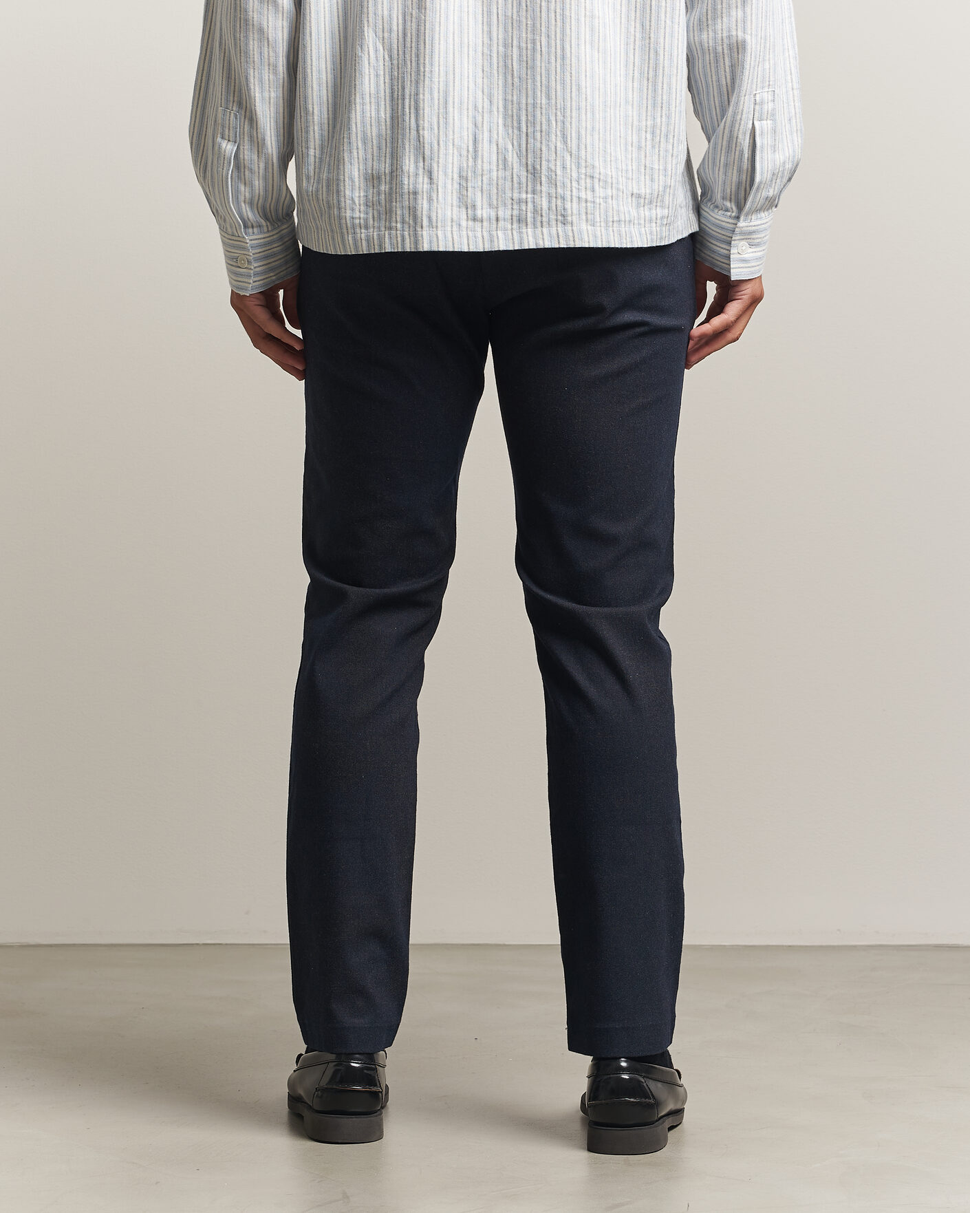 Men | Trousers | NN07 | Theo Brushed Cotton Trousers Deep Navy