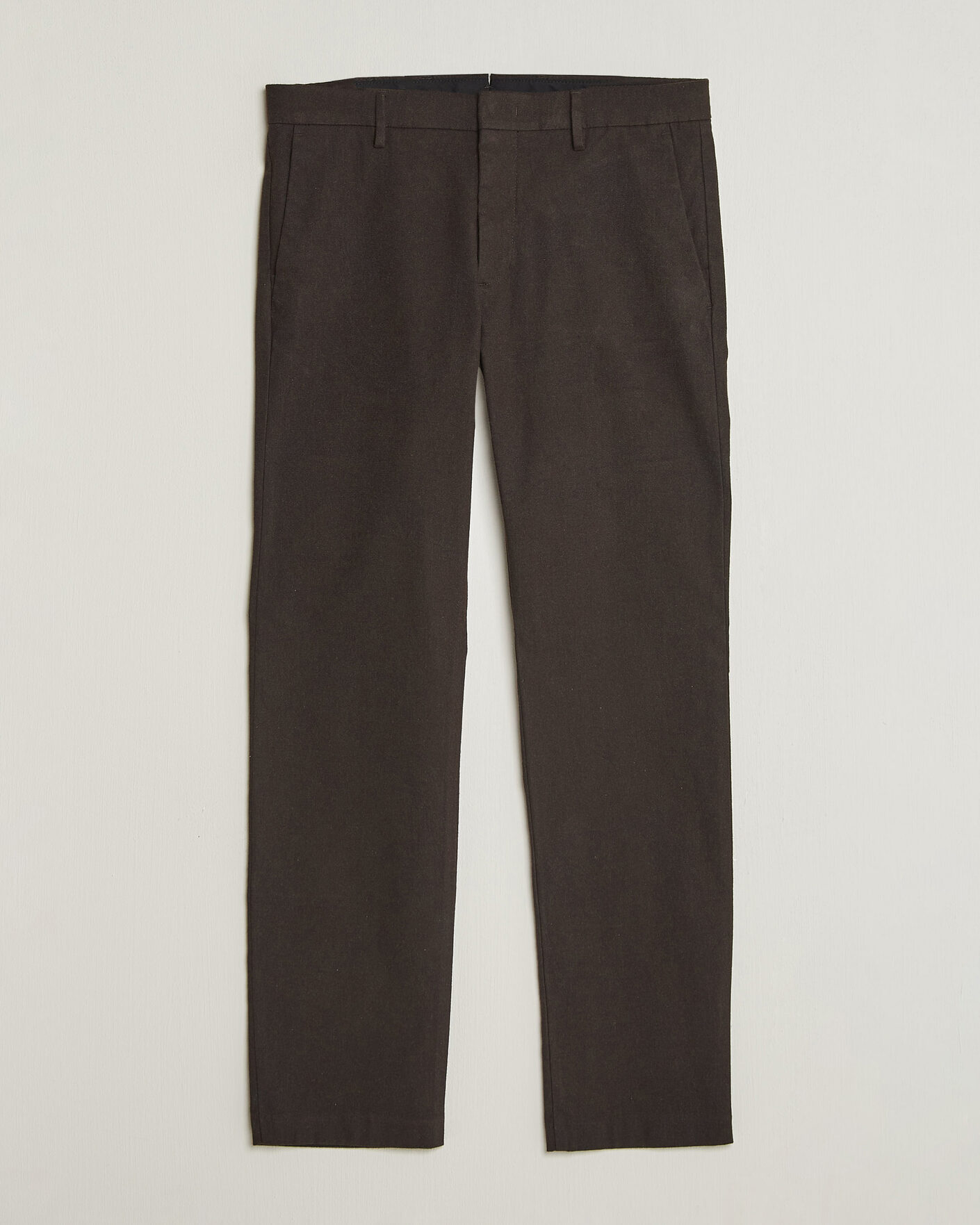 Men | Trousers | NN07 | Theo Brushed Cotton Trousers Deep Truffle