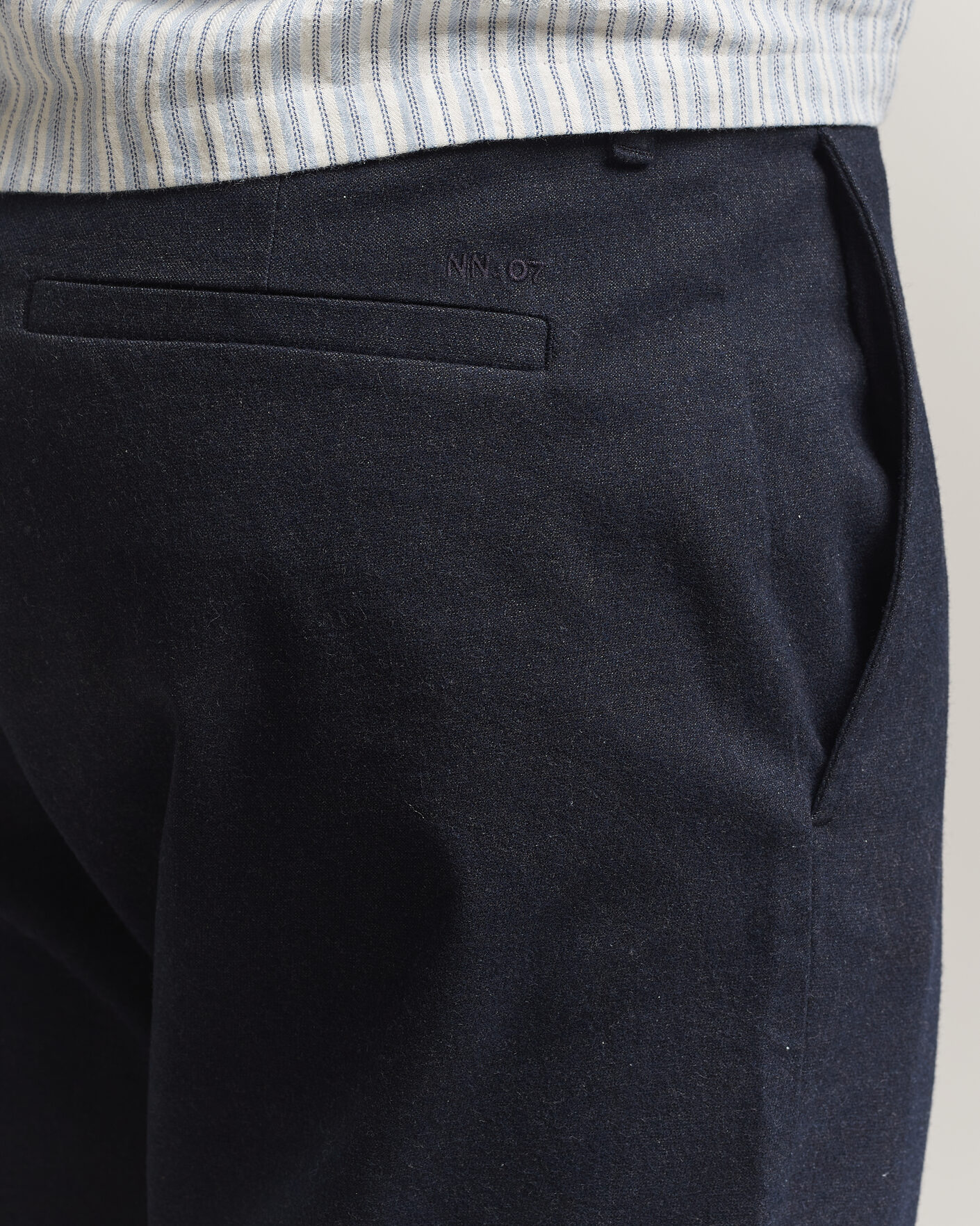Men | Trousers | NN07 | Aden Brushed Cotton Trousers Deep Navy
