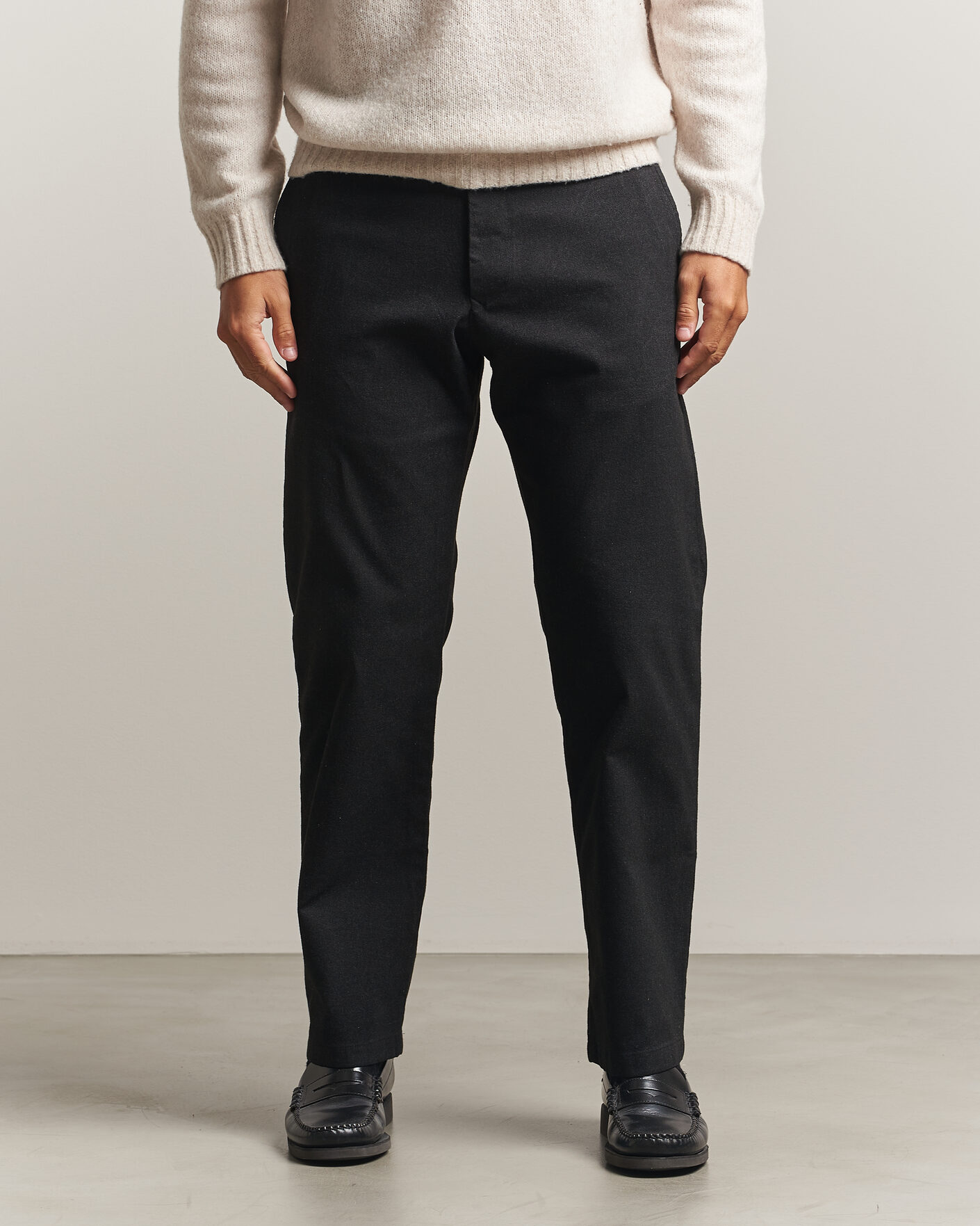 Men | Trousers | NN07 | Aden Brushed Cotton Trousers Black Multi