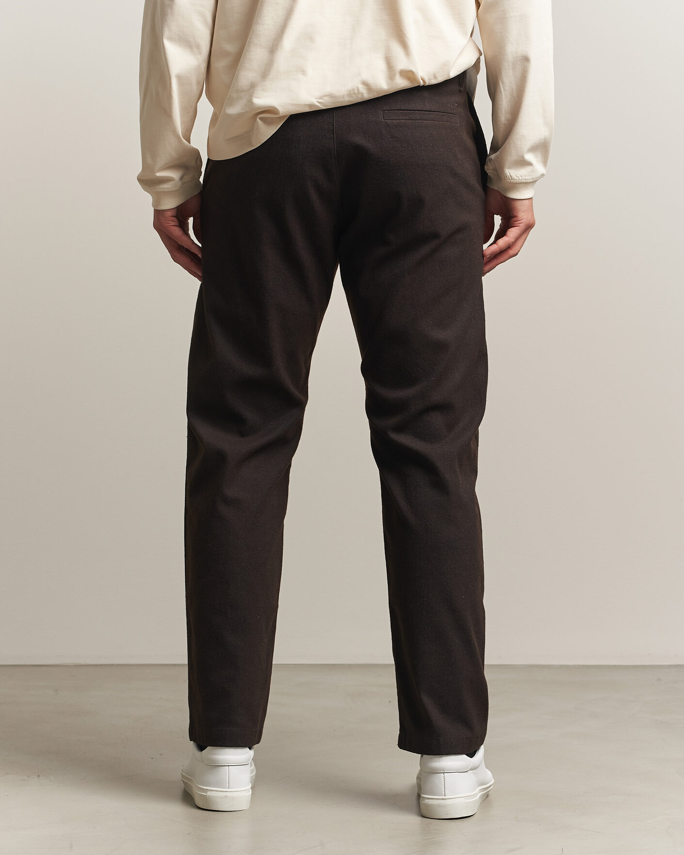 Men | Trousers | NN07 | Aden Brushed Cotton Trousers Deep Truffle