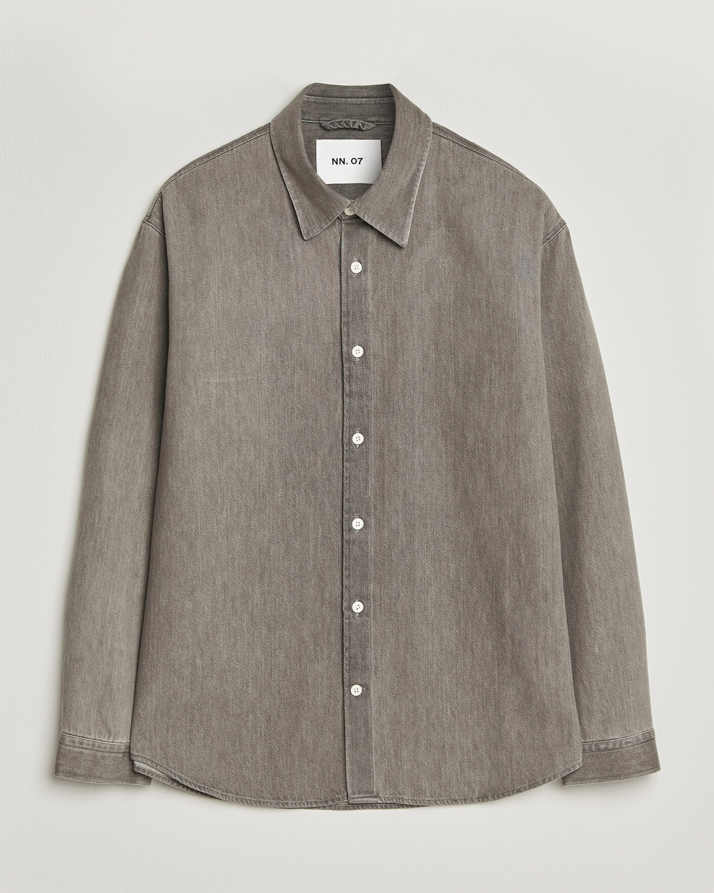 Men | Shirts | NN07 | Casper Denim Overshirt Grey