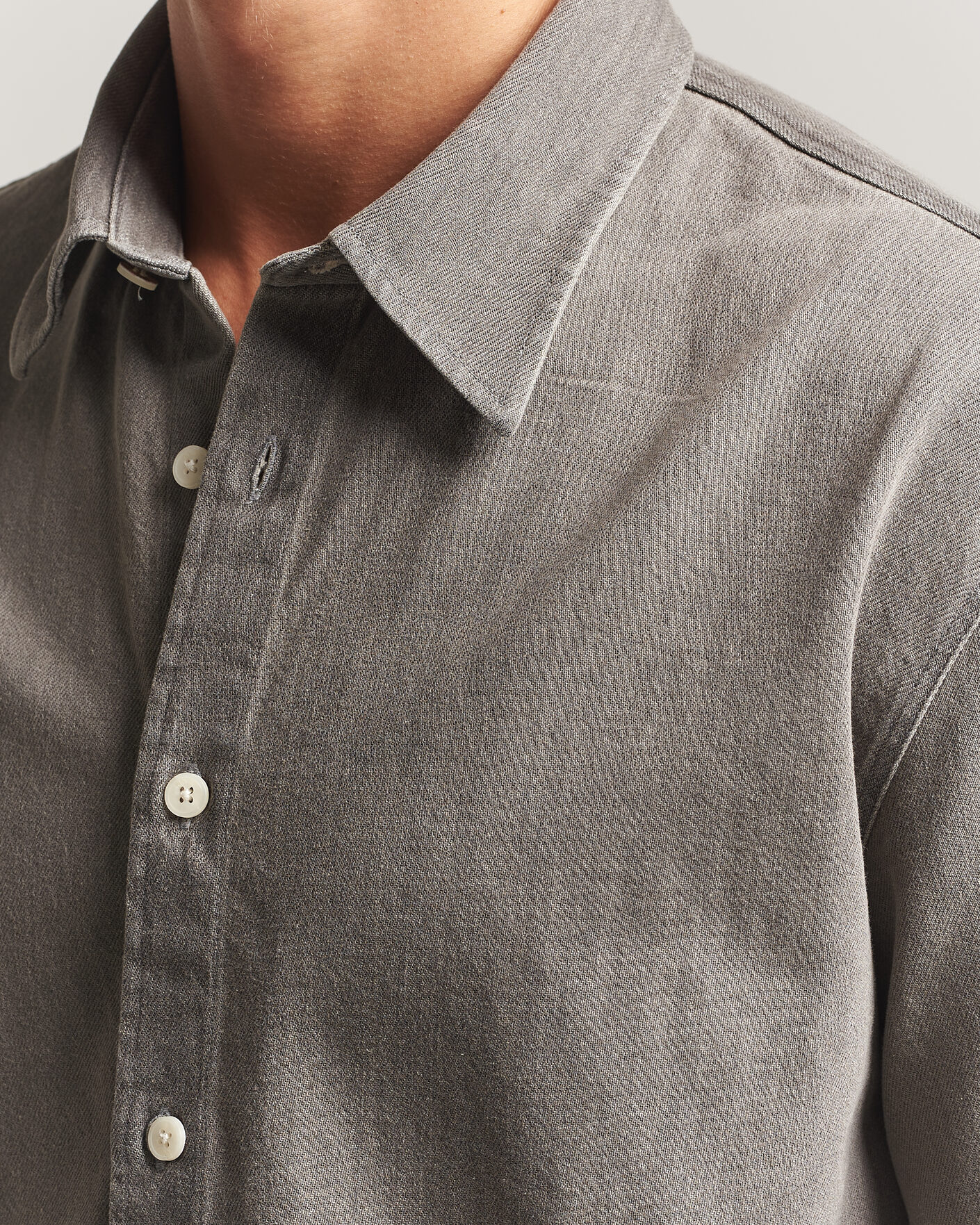 Men | Shirts | NN07 | Casper Denim Overshirt Grey