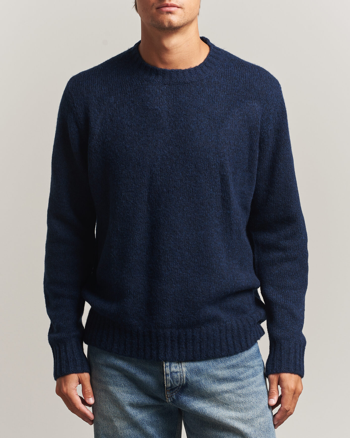 Men | Sweaters & Knitwear | NN07 | Lee Wool Knitted Sweater Navy Blue