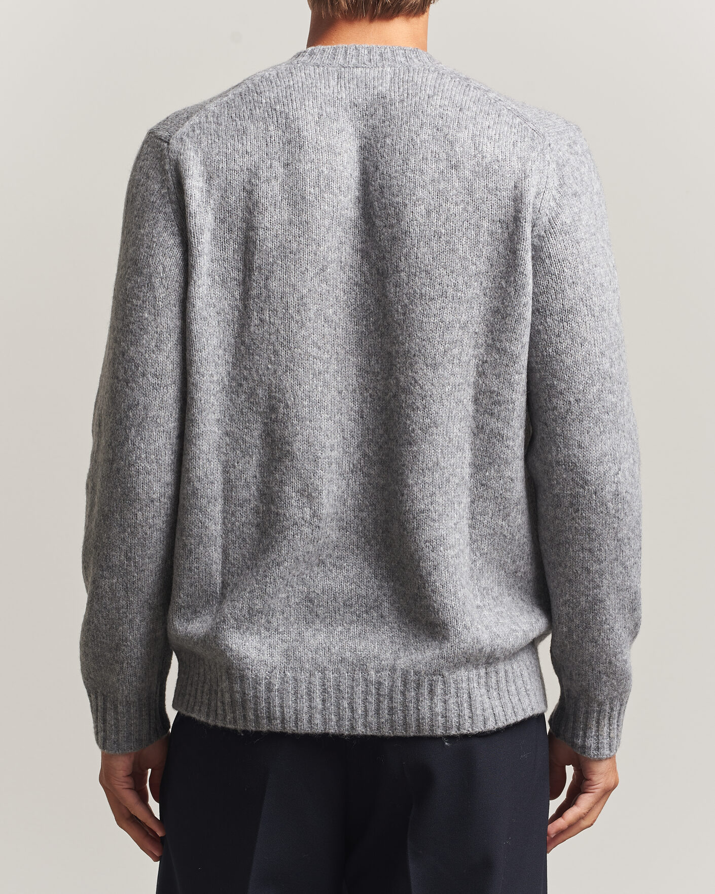 Men | Sweaters & Knitwear | NN07 | Lee Wool Knitted Sweater Grey Melange
