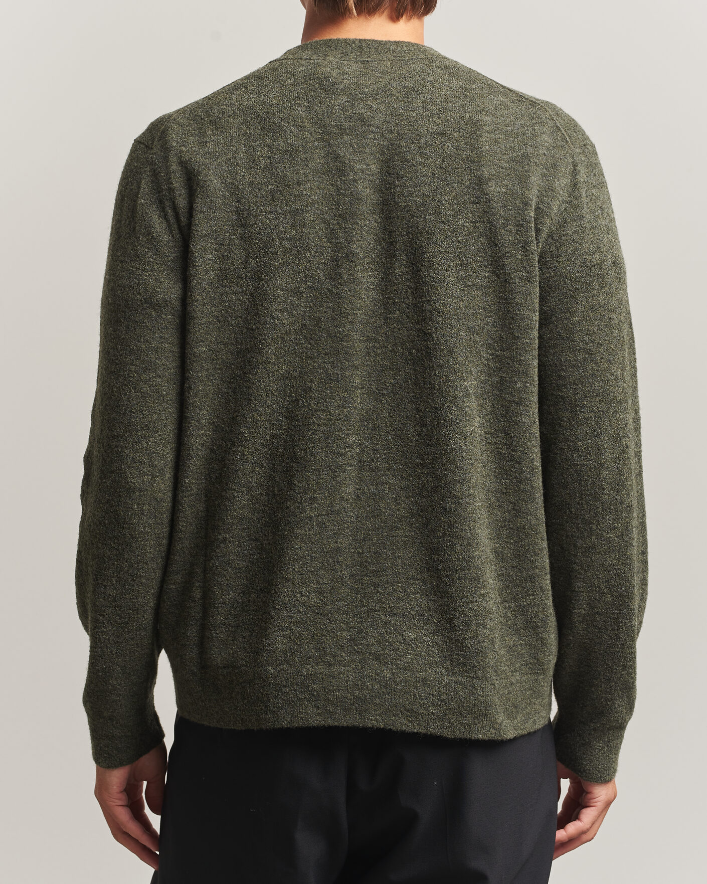 Men | Sweaters & Knitwear | NN07 | Gavin Brushed Wool Knitted Cardigan Dark Army