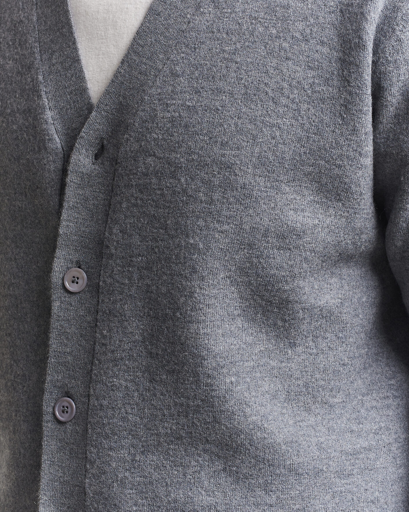 Men | Sweaters & Knitwear | NN07 | Jasper Wool Knitted Cardigan Grey Melange