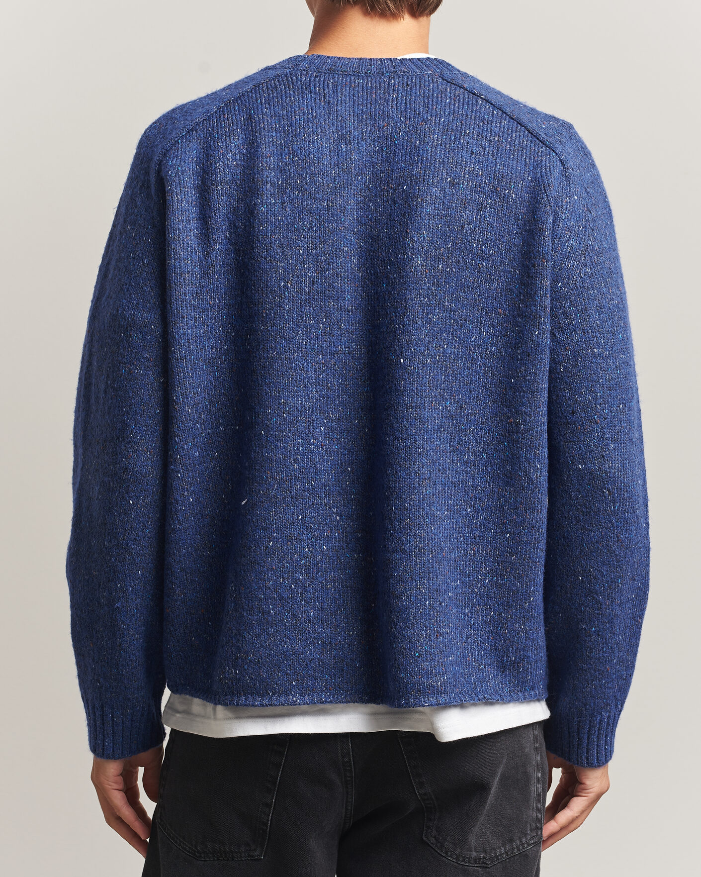 Men | Sweaters & Knitwear | NN07 | Jim Neps Wool Knitted Sweater Blue Ignition