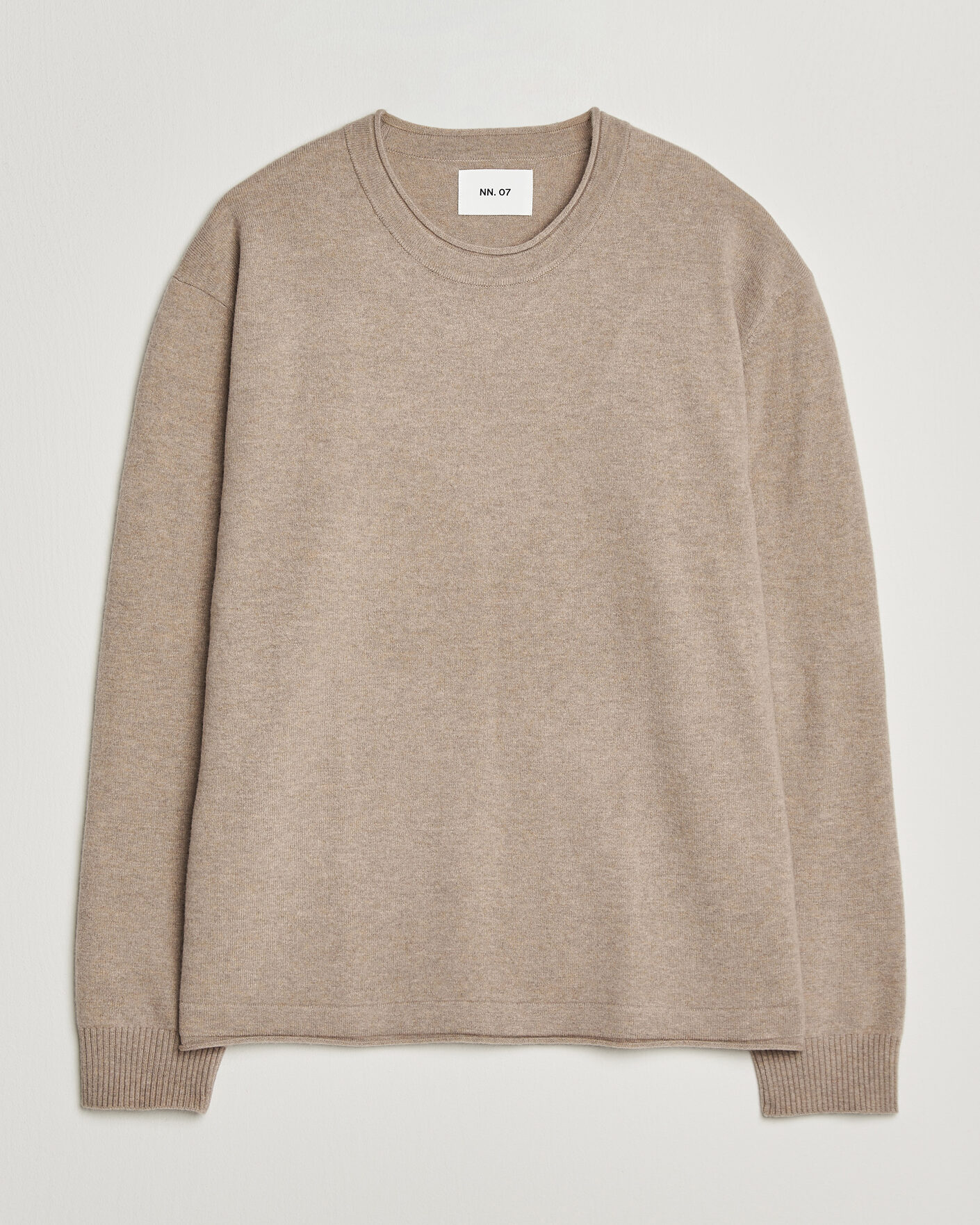 Men | Sweaters & Knitwear | NN07 | Sammy Wool Knitted Sweater Clay Melange