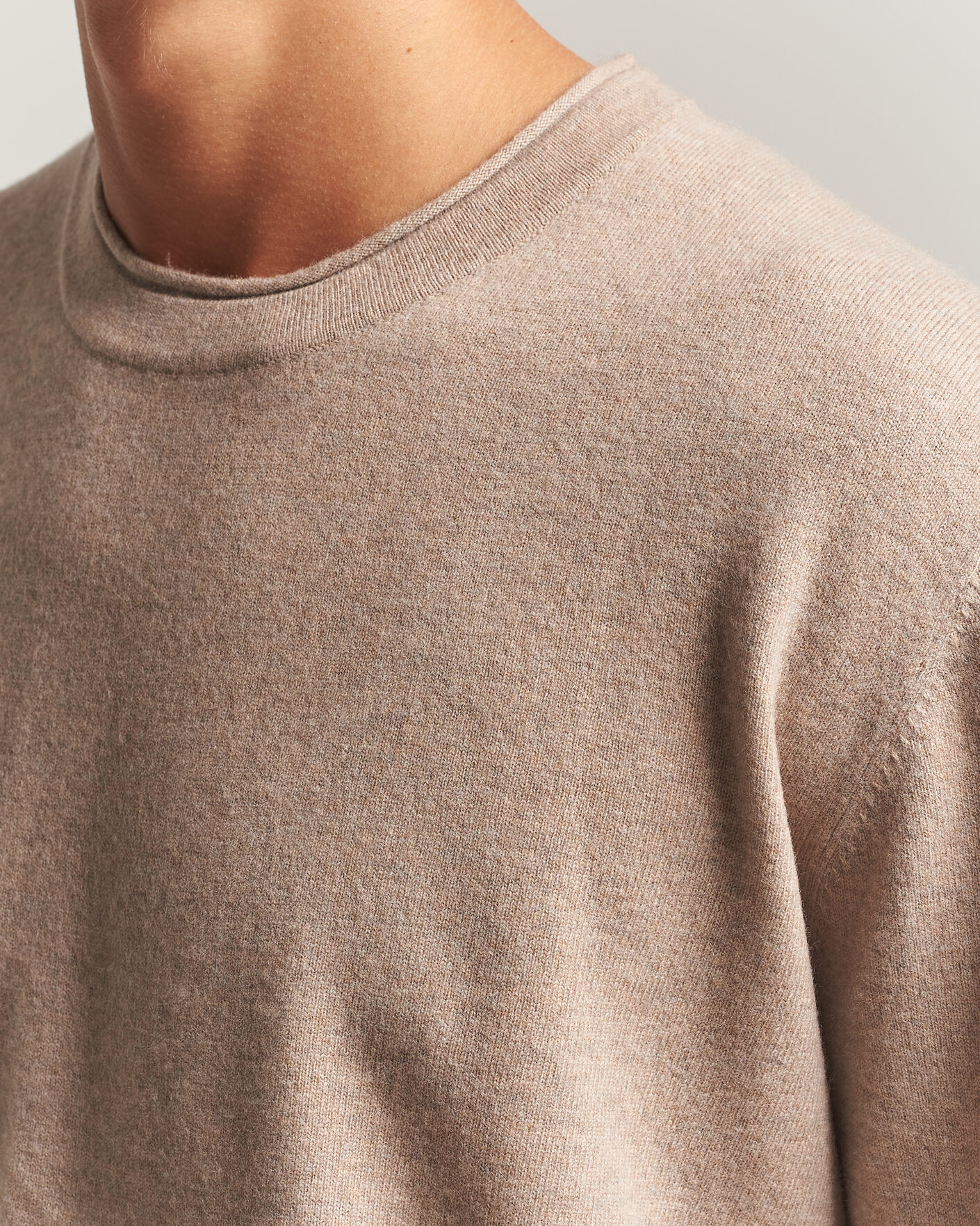 Men | Sweaters & Knitwear | NN07 | Sammy Wool Knitted Sweater Clay Melange