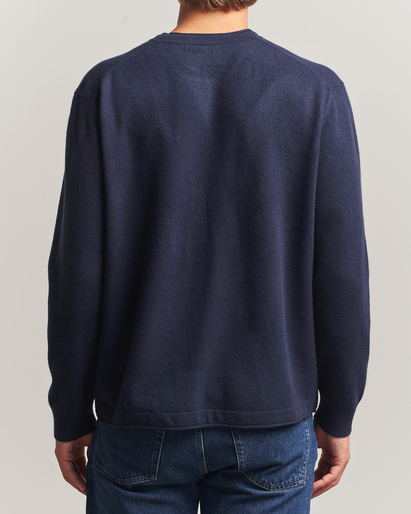 Men | Sweaters & Knitwear | NN07 | Sammy Wool Knitted Sweater Navy Melange