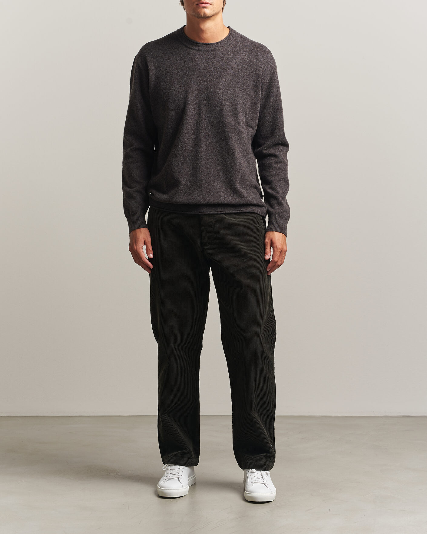 Men | Sweaters & Knitwear | NN07 | Sammy Wool Knitted Sweater Earth Melange