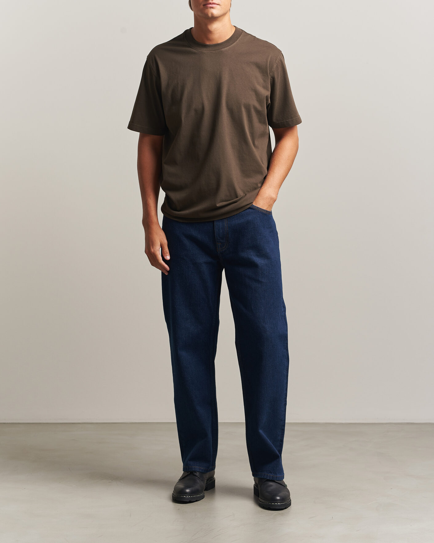 Men | T-Shirts | NN07 | Adam Crew Neck T-Shirt Earthwood