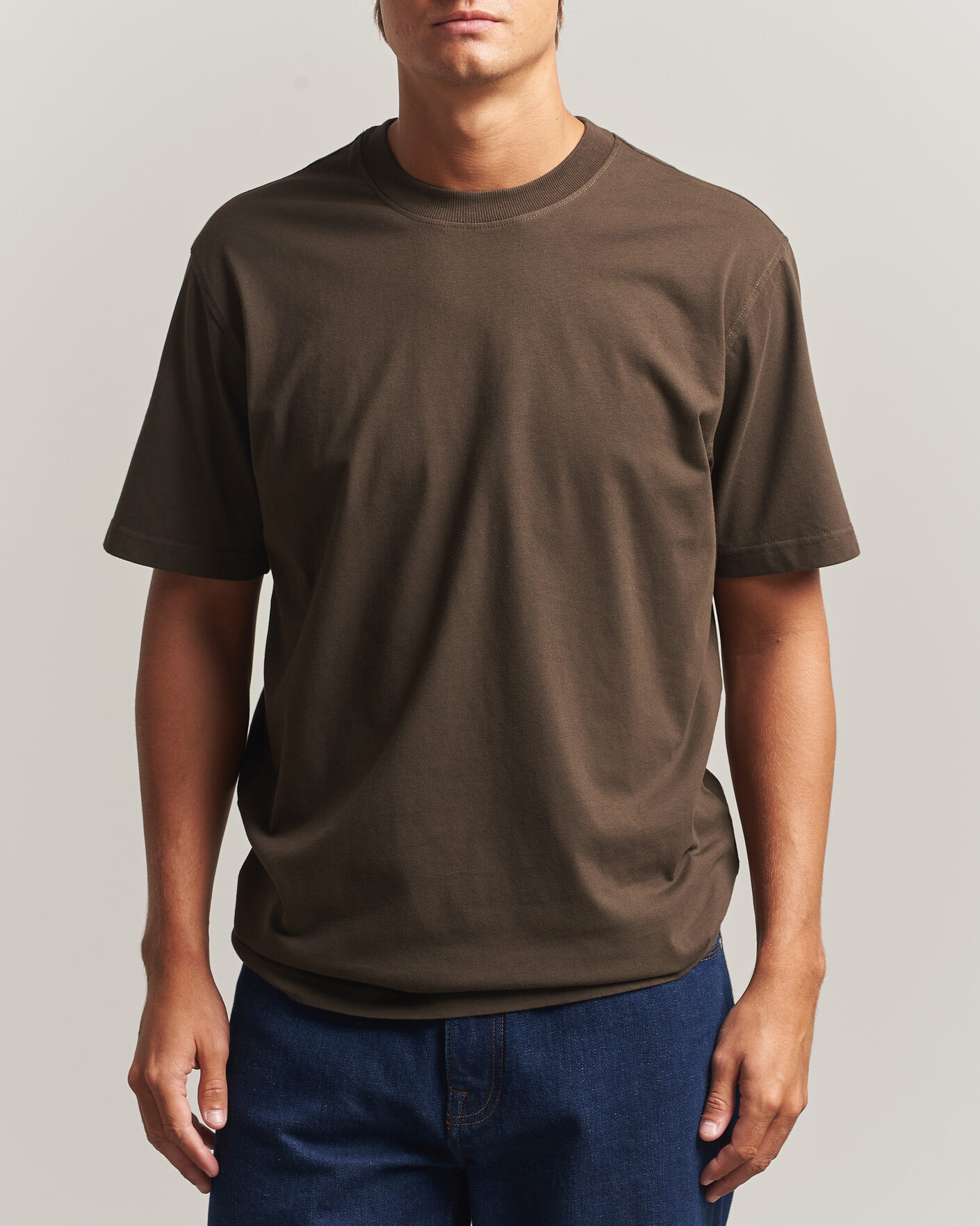 Men | T-Shirts | NN07 | Adam Crew Neck T-Shirt Earthwood