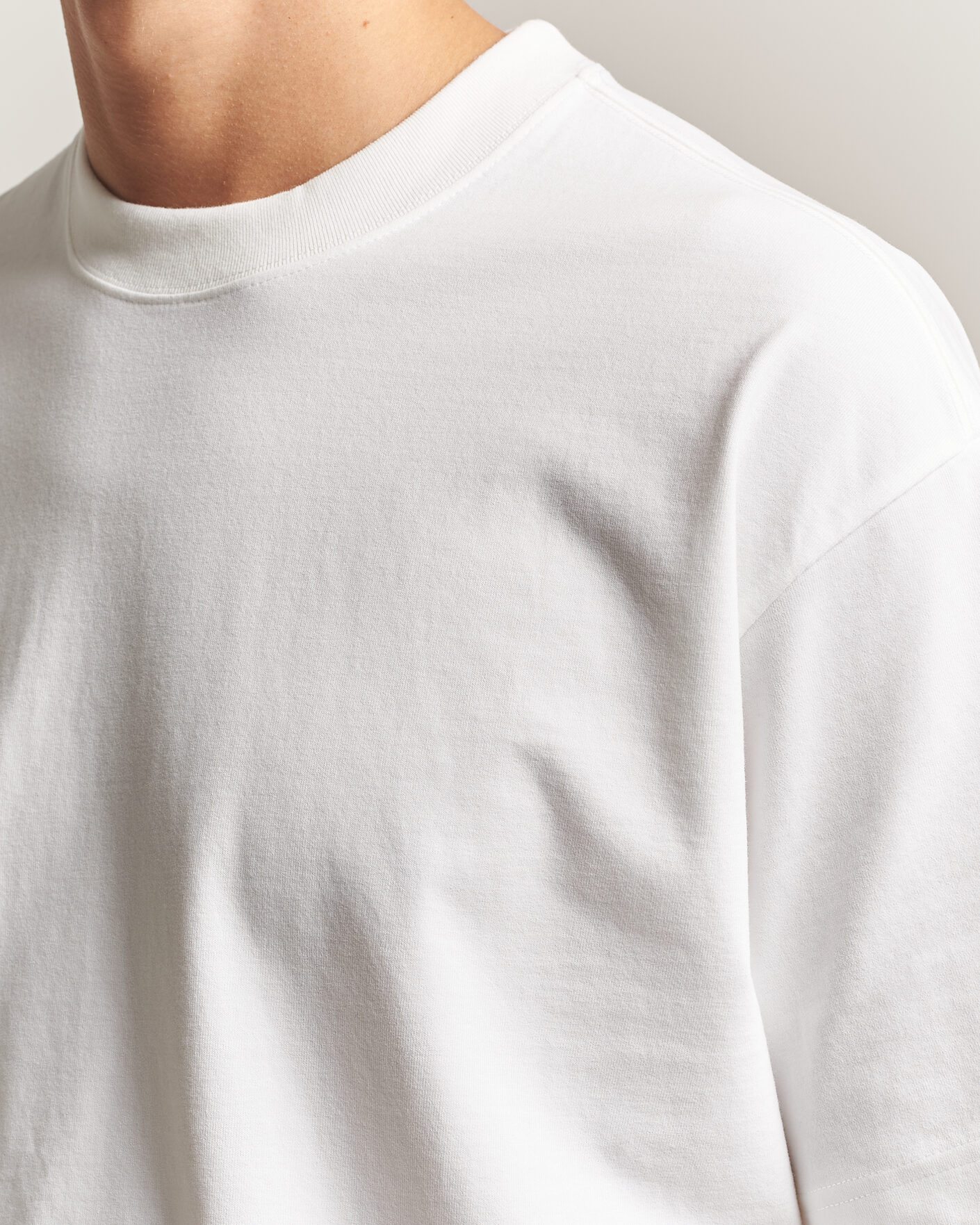 Men | T-Shirts | NN07 | David Heavy Crew Neck T-Shirt White