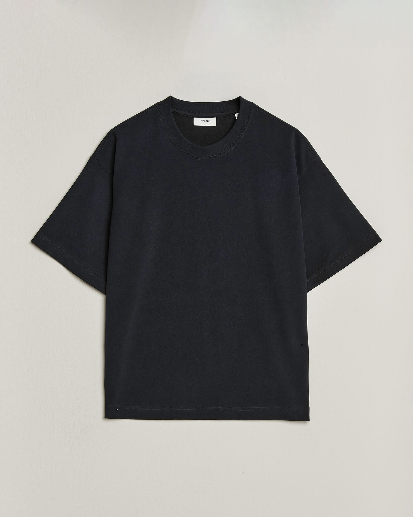 Men | T-Shirts | NN07 | David Heavy Crew Neck T-Shirt Black