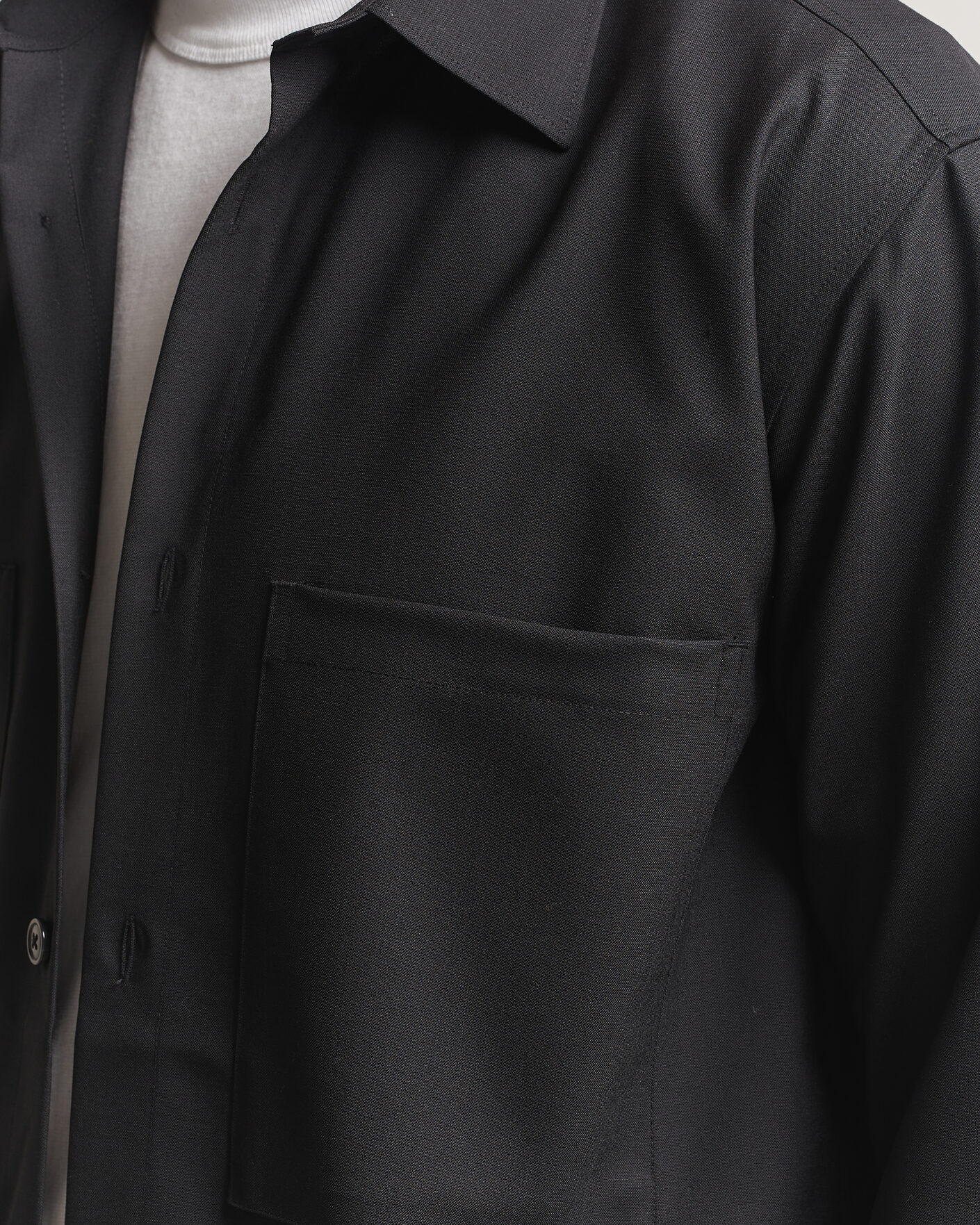Men | Shirts | NN07 | Freddy Wool Overshirt Black