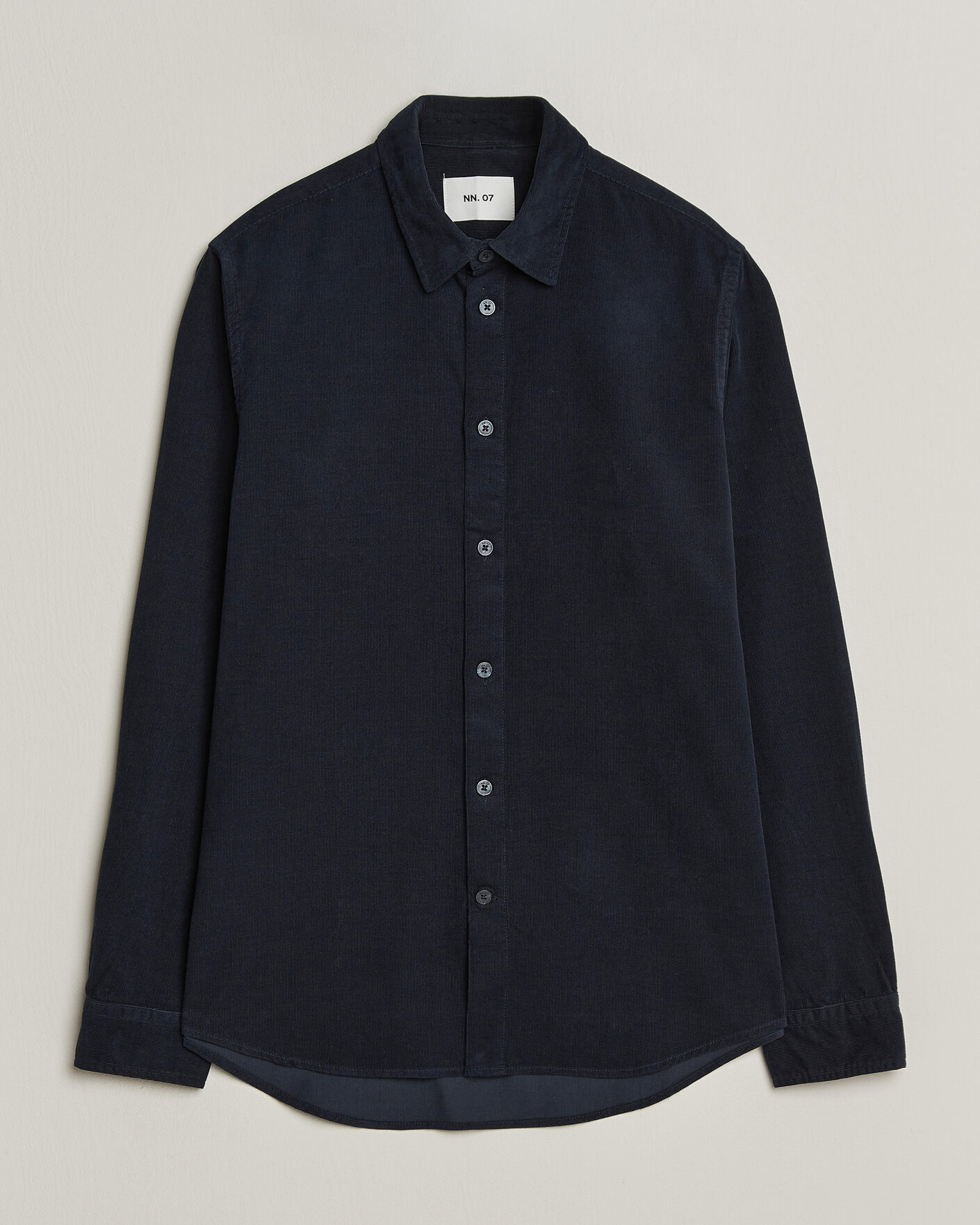 Men | Shirts | NN07 | Asher Baby Cord Shirt Navy Blue
