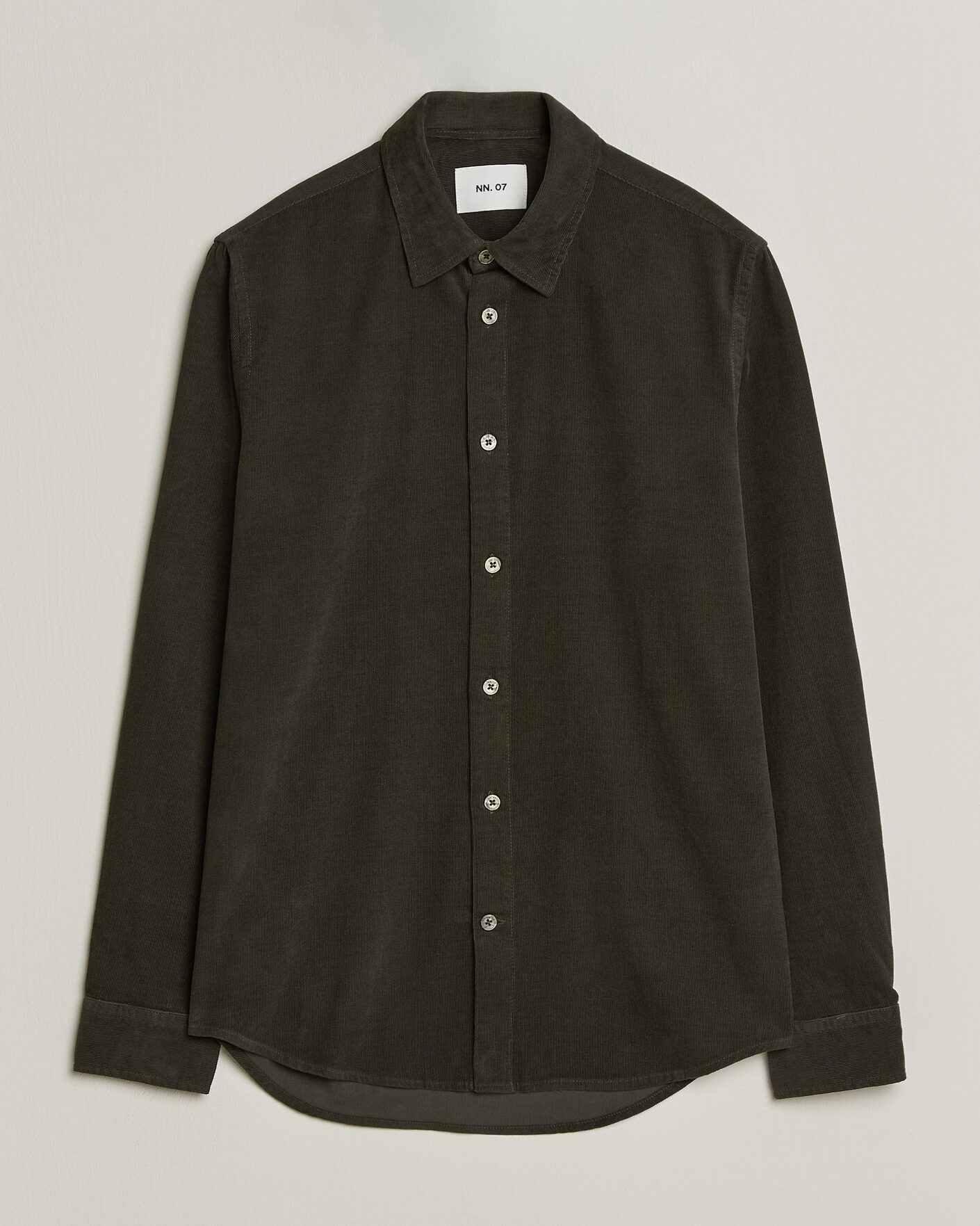 Men | Shirts | NN07 | Asher Baby Cord Shirt Capers Green