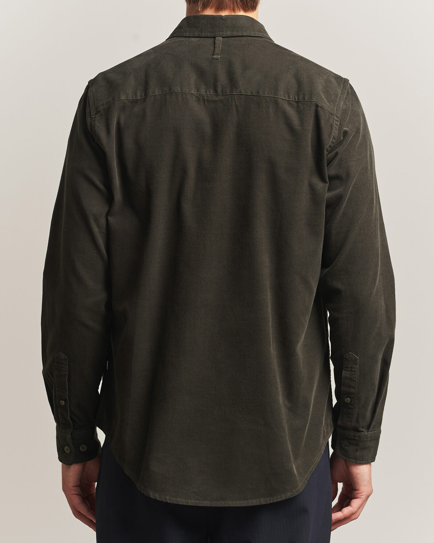 Men | Shirts | NN07 | Asher Baby Cord Shirt Capers Green