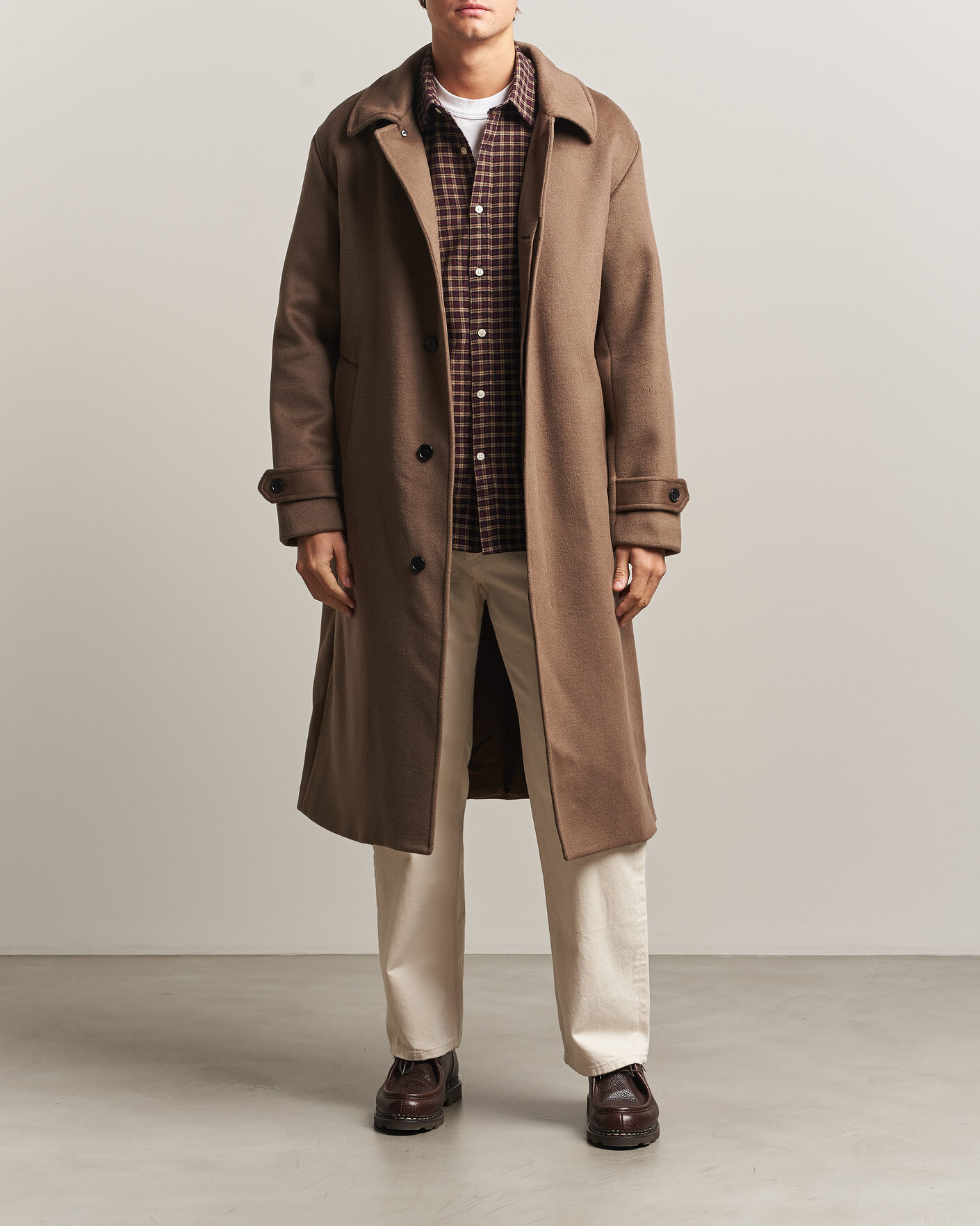 NN07 Gibson Wool/Cashmere Coat Desert Clay at CareOfCarl.com
