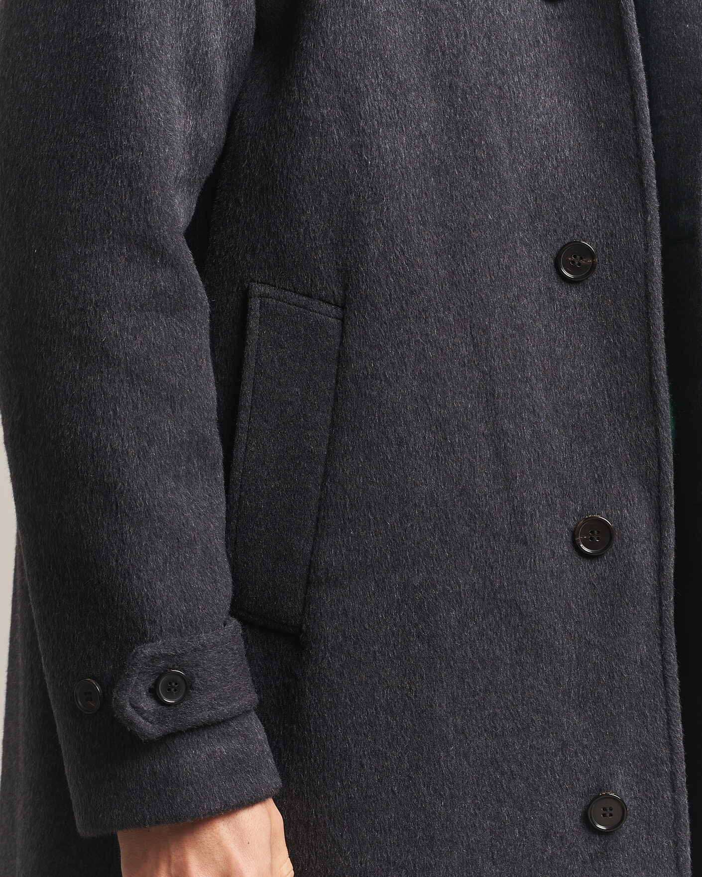 Men | Coats & Jackets | NN07 | Gibson Wool/Cashmere Coat Dark Grey