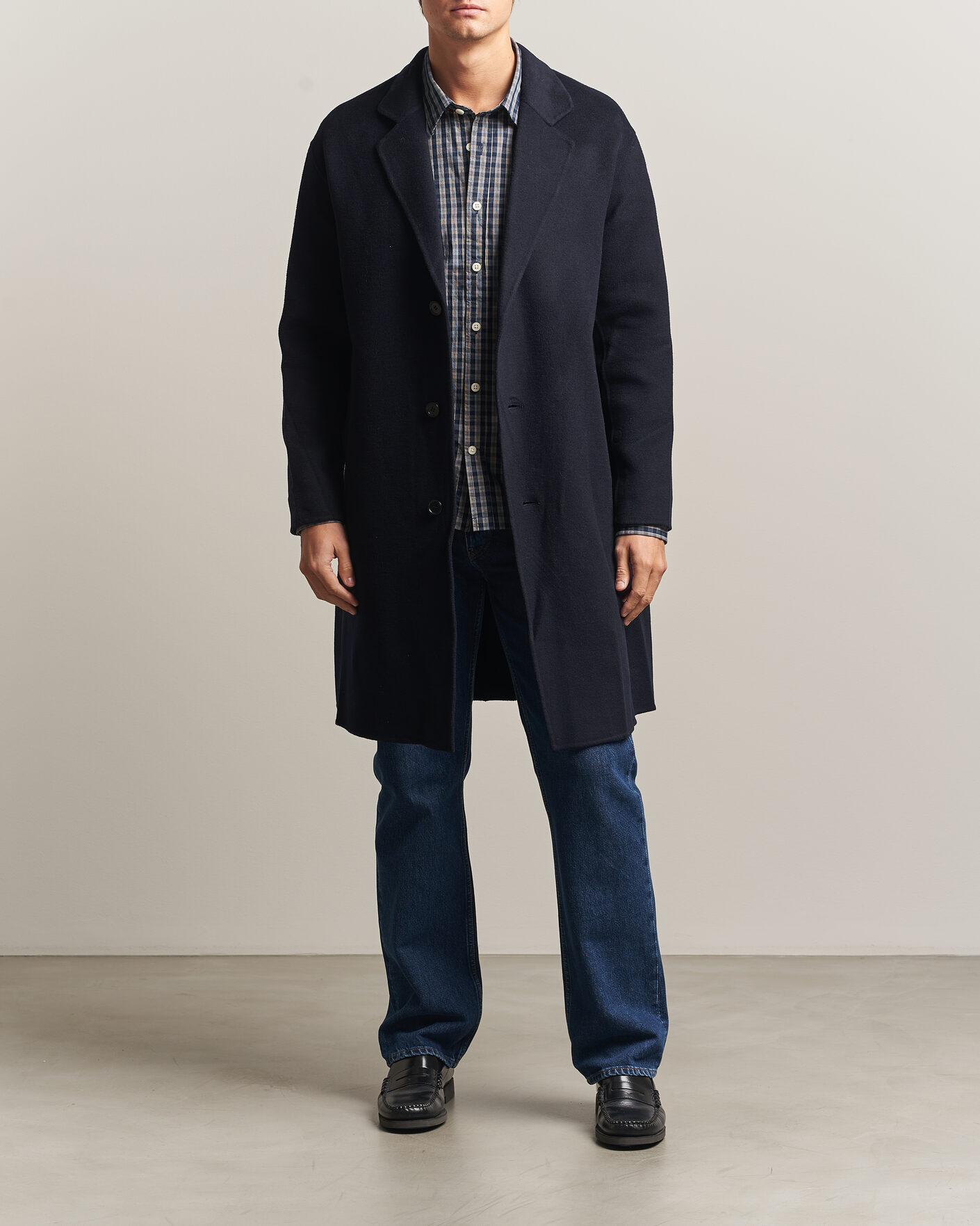 Men | Coats & Jackets | NN07 | Kendrick Wool Coat Navy Blue