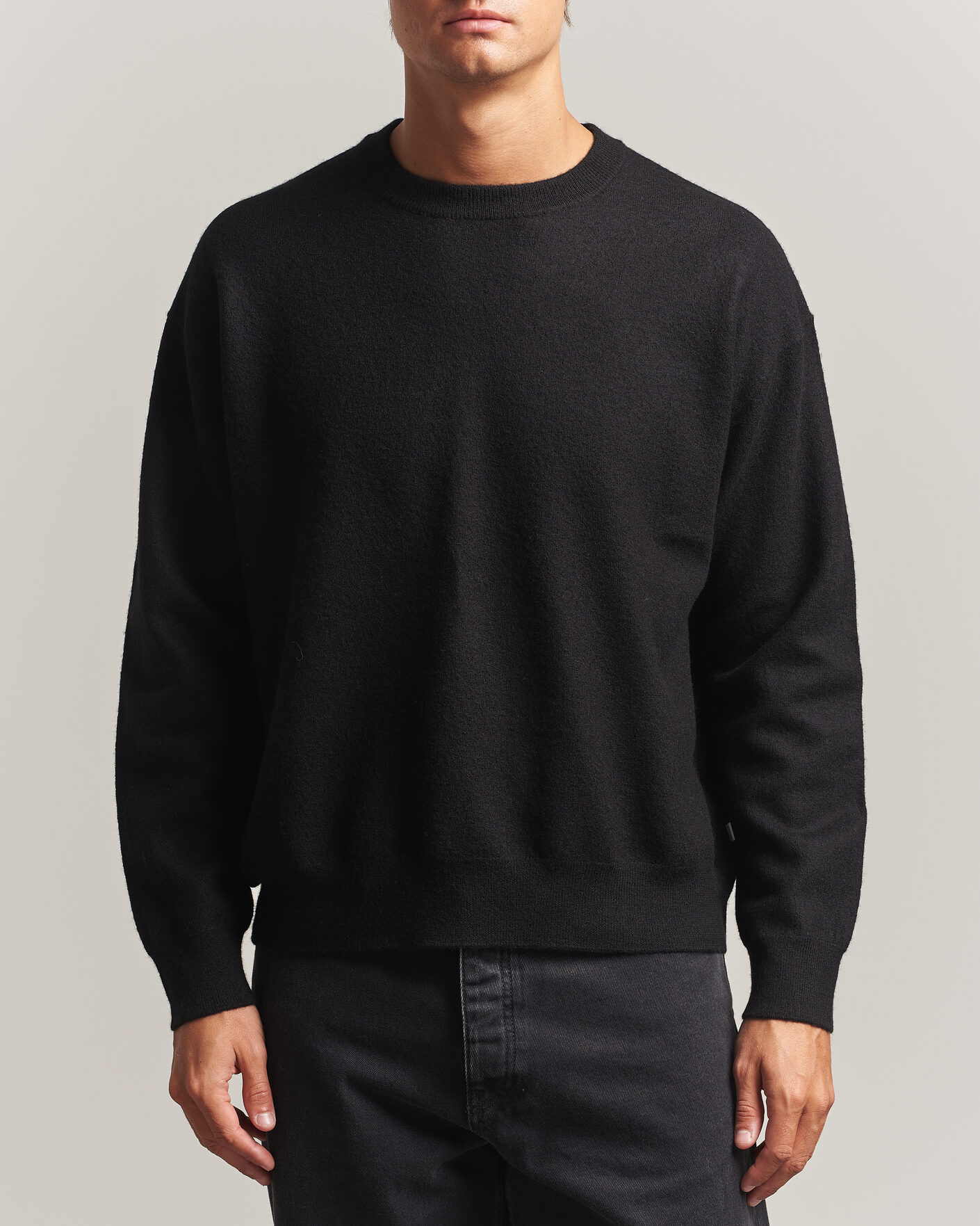 Men | Sweaters & Knitwear | NN07 | Jasper Soft Boiled Wool Sweater Black