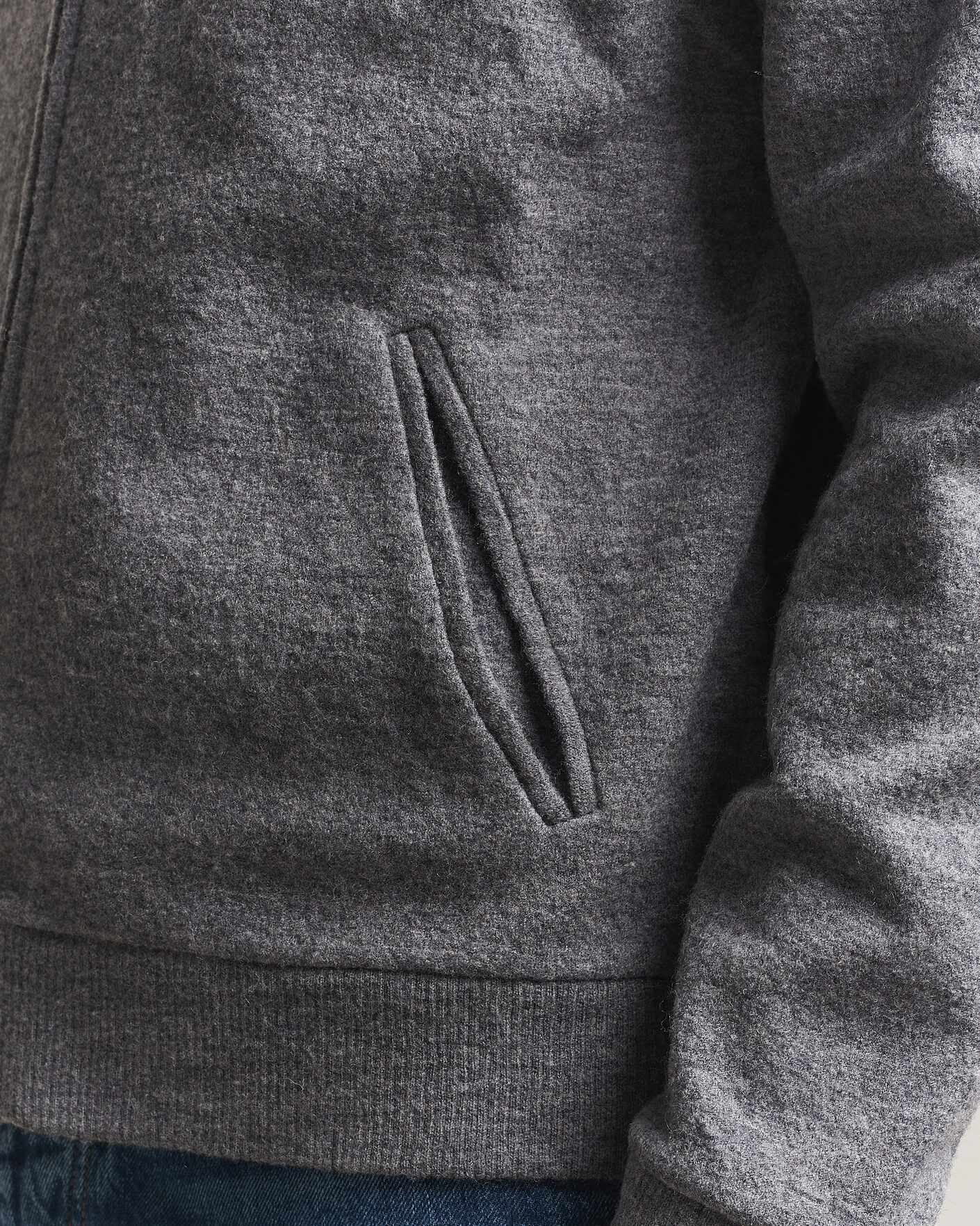 Men | Sweaters & Knitwear | NN07 | Soft Boiled Wool Full Zip Dark Grey Melange