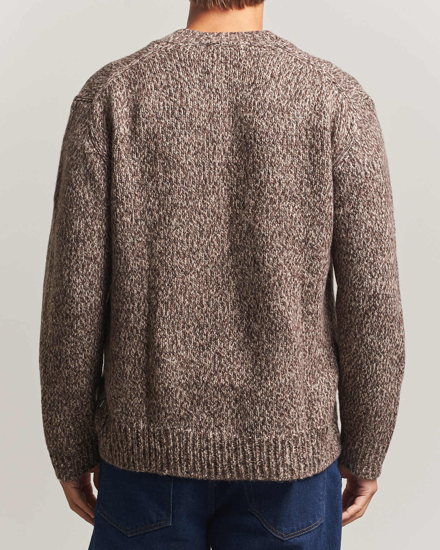 Men | Sweaters & Knitwear | NN07 | Flint Wool Knitted V-Neck Deep Truffle