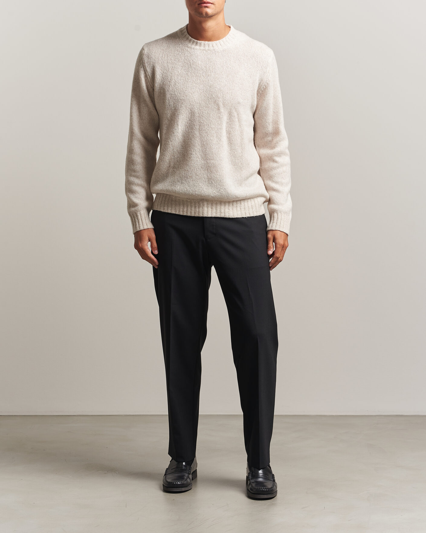 Men | Trousers | NN07 | Brendan Wool Drawstring Trousers Black