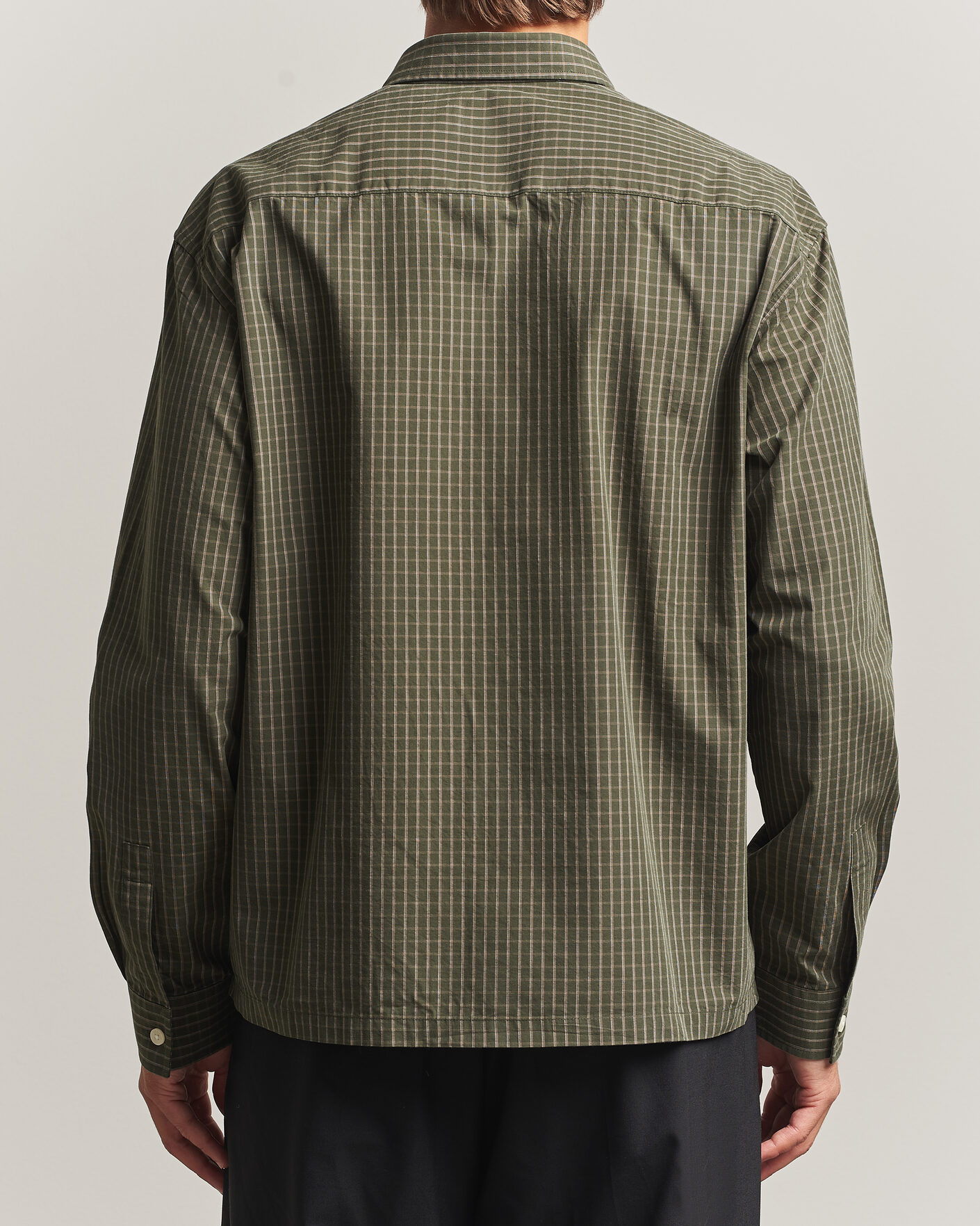 Men | Shirts | NN07 | Deon Peached Cotton Checked Shirt Green