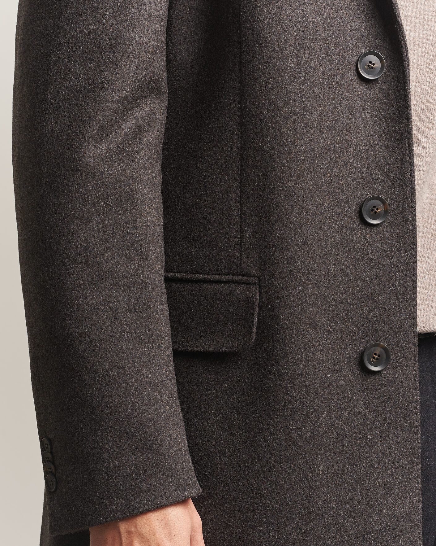 Men | Coats & Jackets | Oscar Jacobson | Sergio Wool Coat Brown