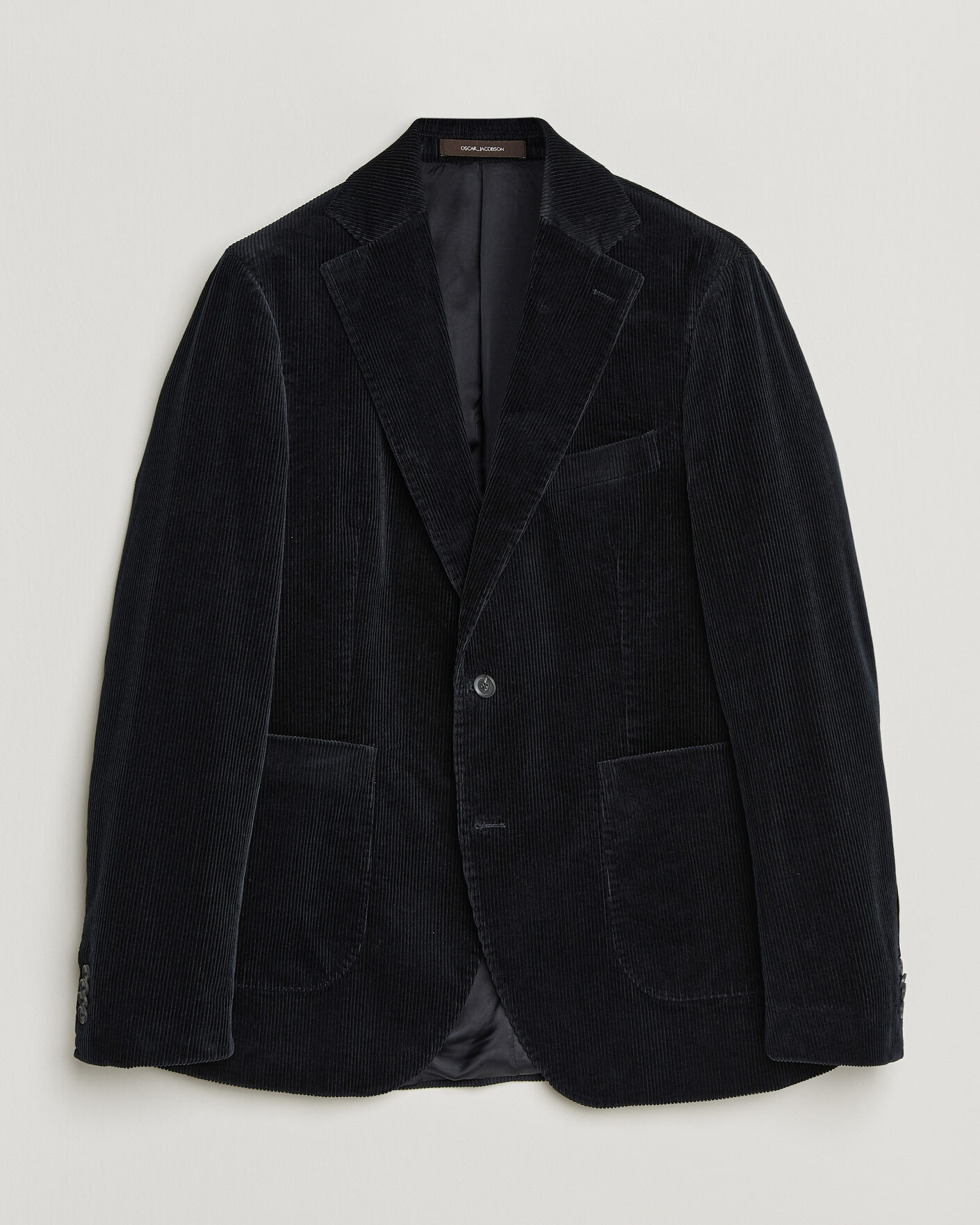 Men | Blazers | Oscar Jacobson | Fogerty Patch Pocket Cord Blazer Navy