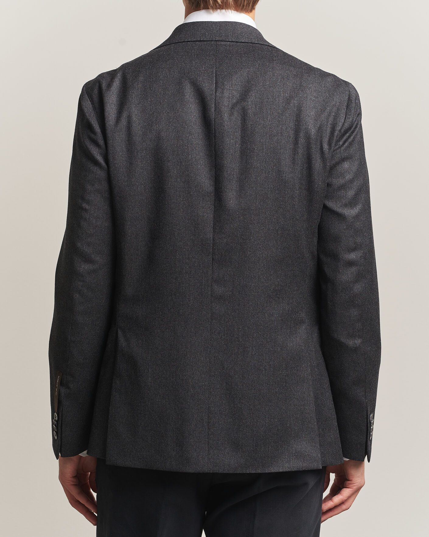 Men | Blazers | Oscar Jacobson | Fogerty Wool Flannel Blazer Charcoal