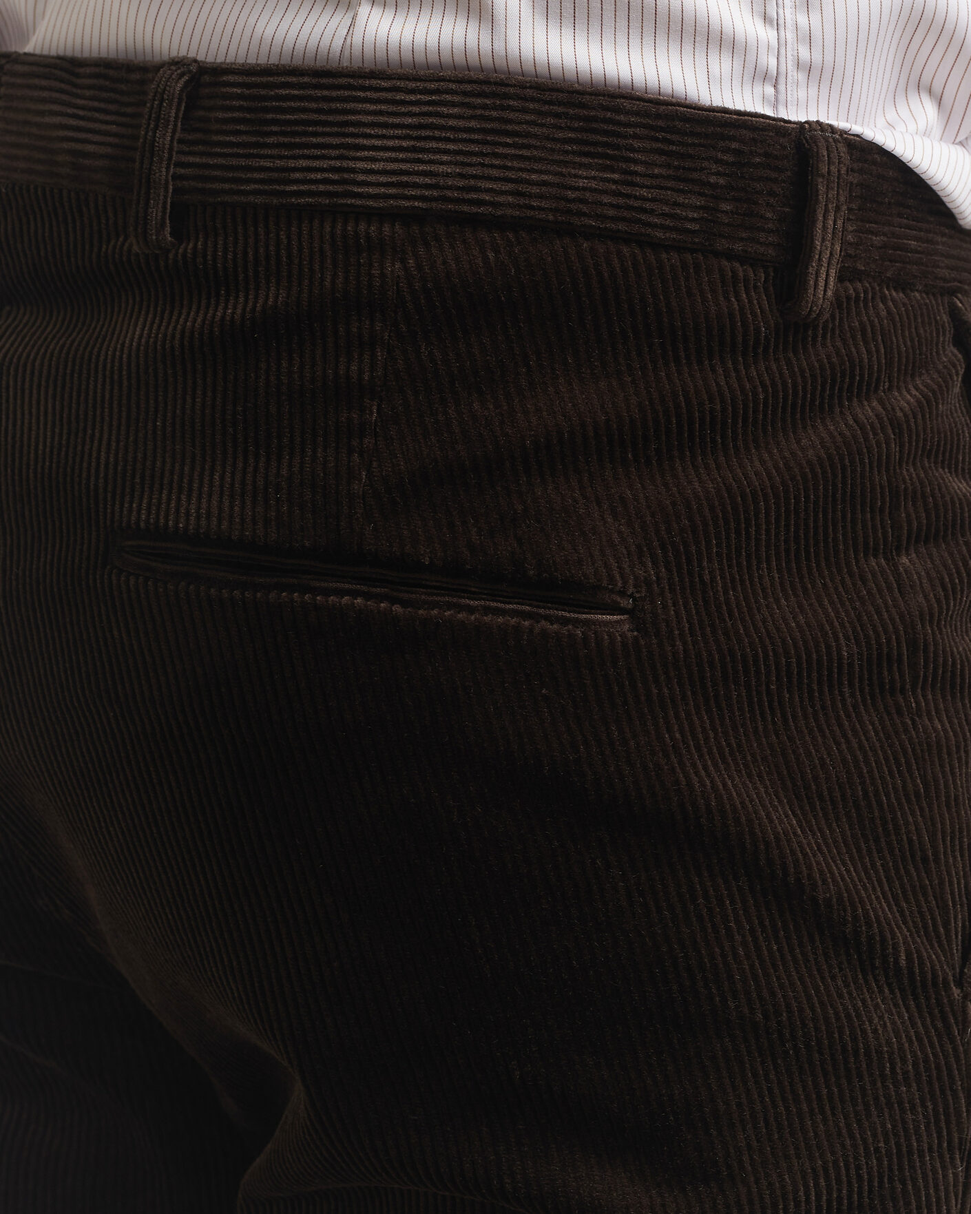 Men | Trousers | Oscar Jacobson | Dandy Corduroy Trousers Dark Brown