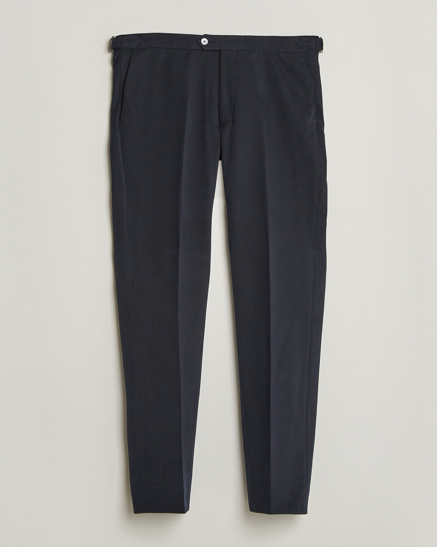 Men | Trousers | Oscar Jacobson | Dandy Brushed Cotton Trousers Blue