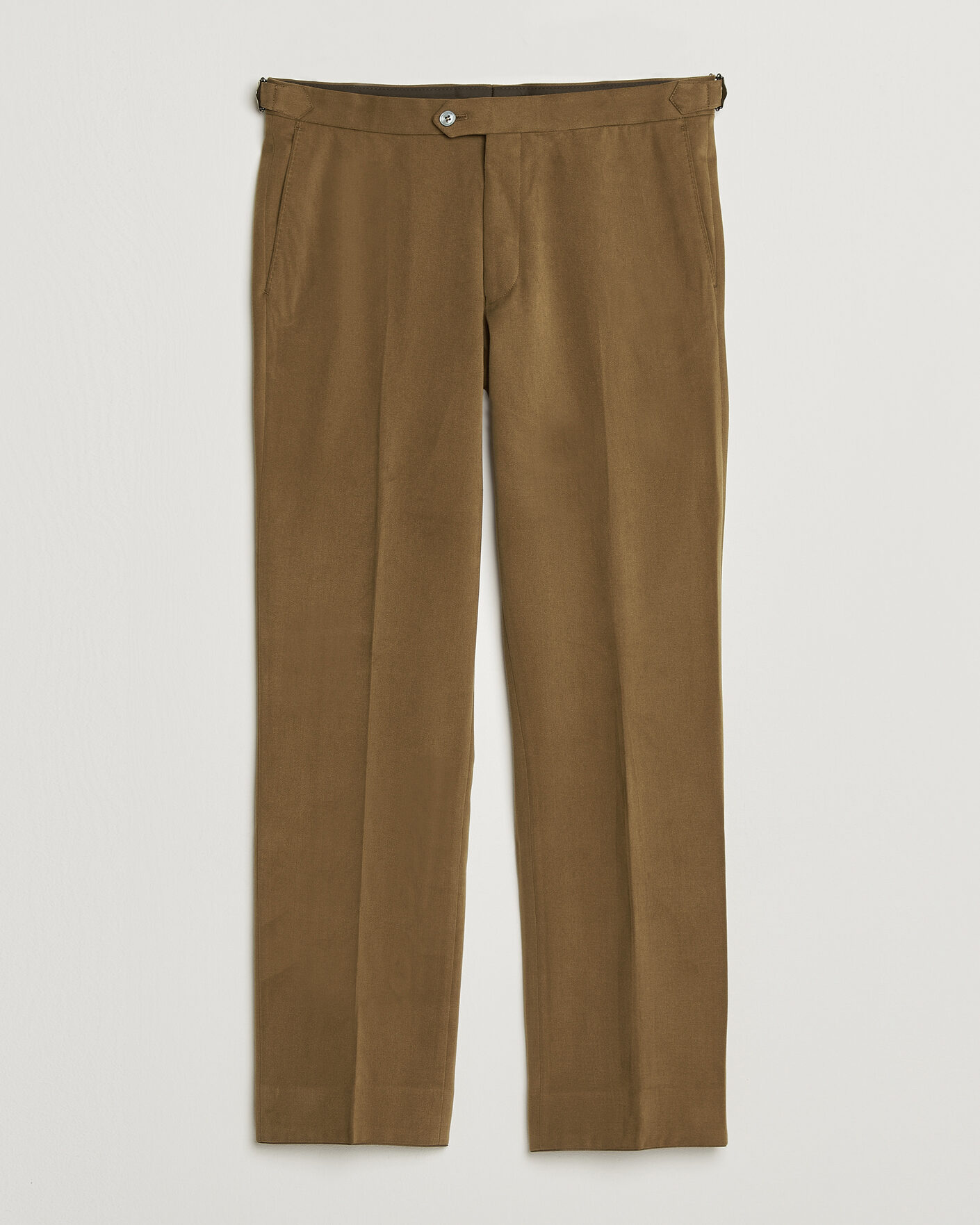 Men | Trousers | Oscar Jacobson | Dandy Brushed Cotton Trousers Camel