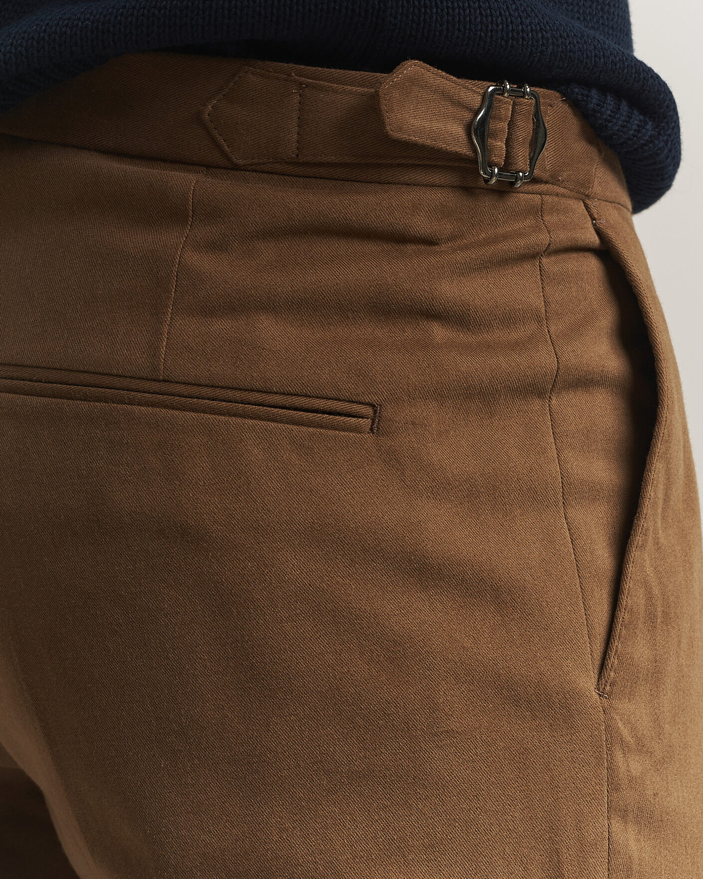Men | Trousers | Oscar Jacobson | Dandy Brushed Cotton Trousers Camel