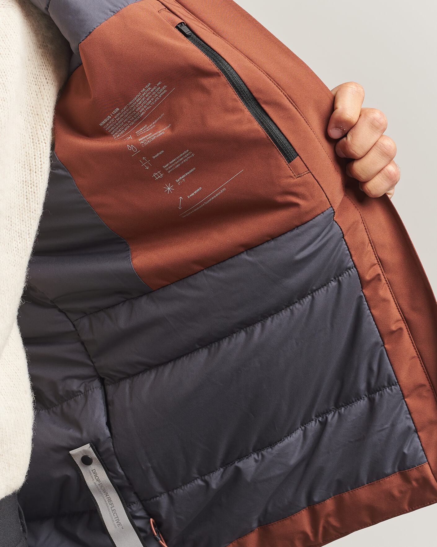 Men | Coats & Jackets | Scandinavian Edition | Nimbus Padded Hood Jacket Red Clay