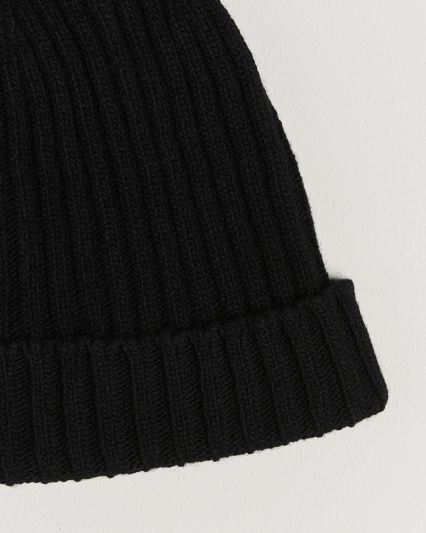 Men | Beanies | Stenströms | Brushed Merino Beanie Black