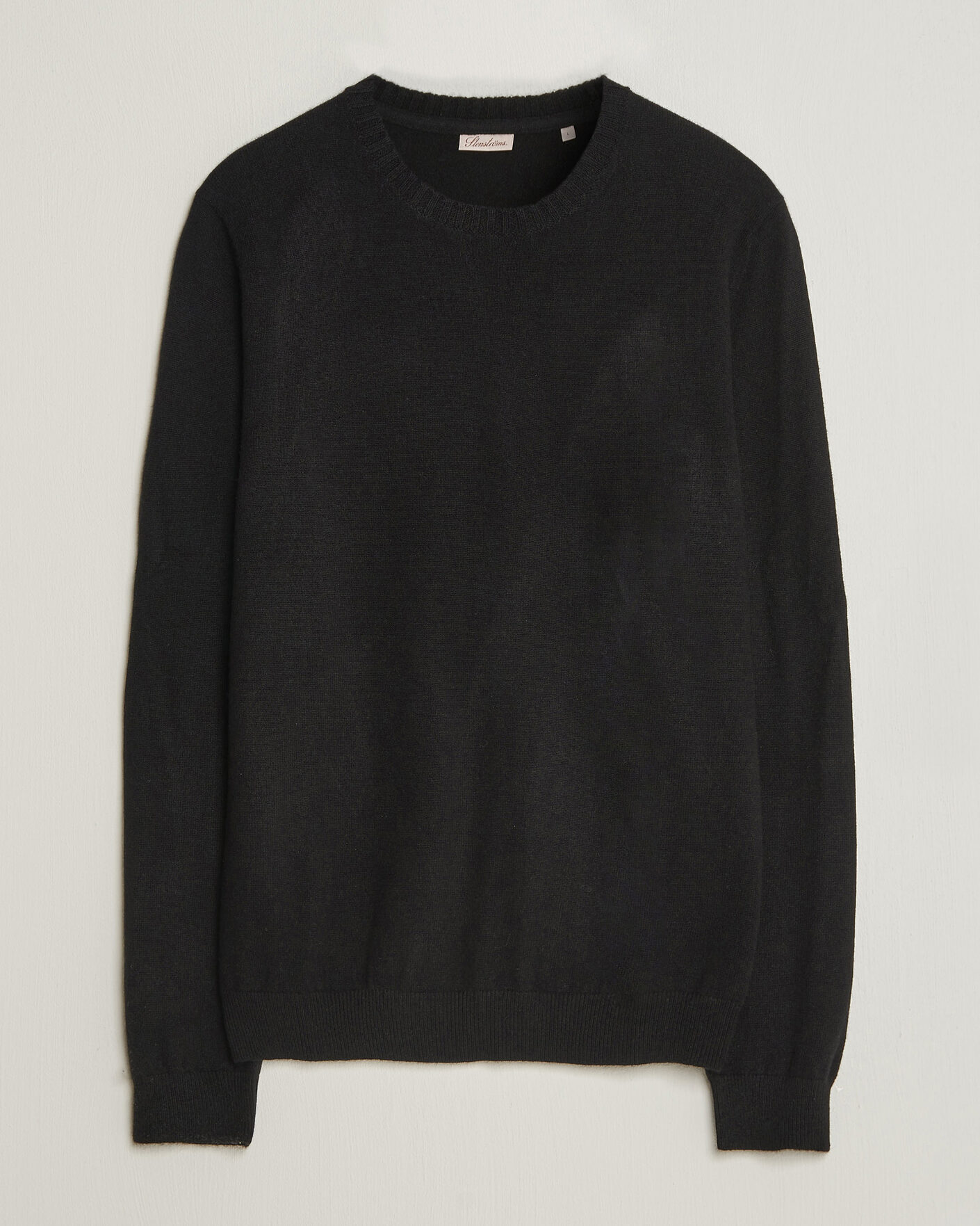 Men | Sweaters & Knitwear | Stenströms | Cashmere Crewneck Black