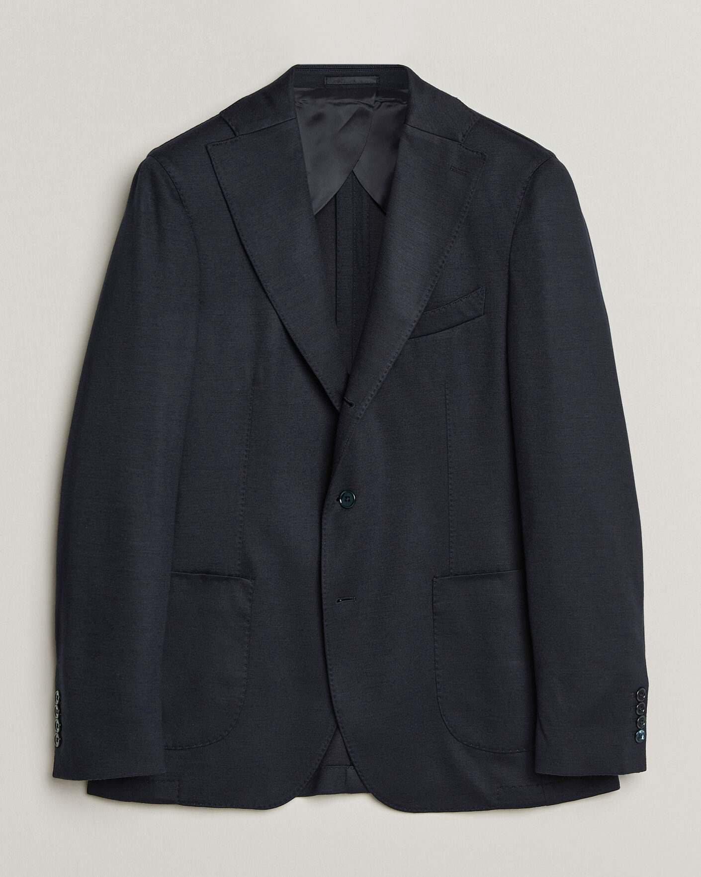 Men | Blazers | Stenströms | Wool Jersey Blazer Navy