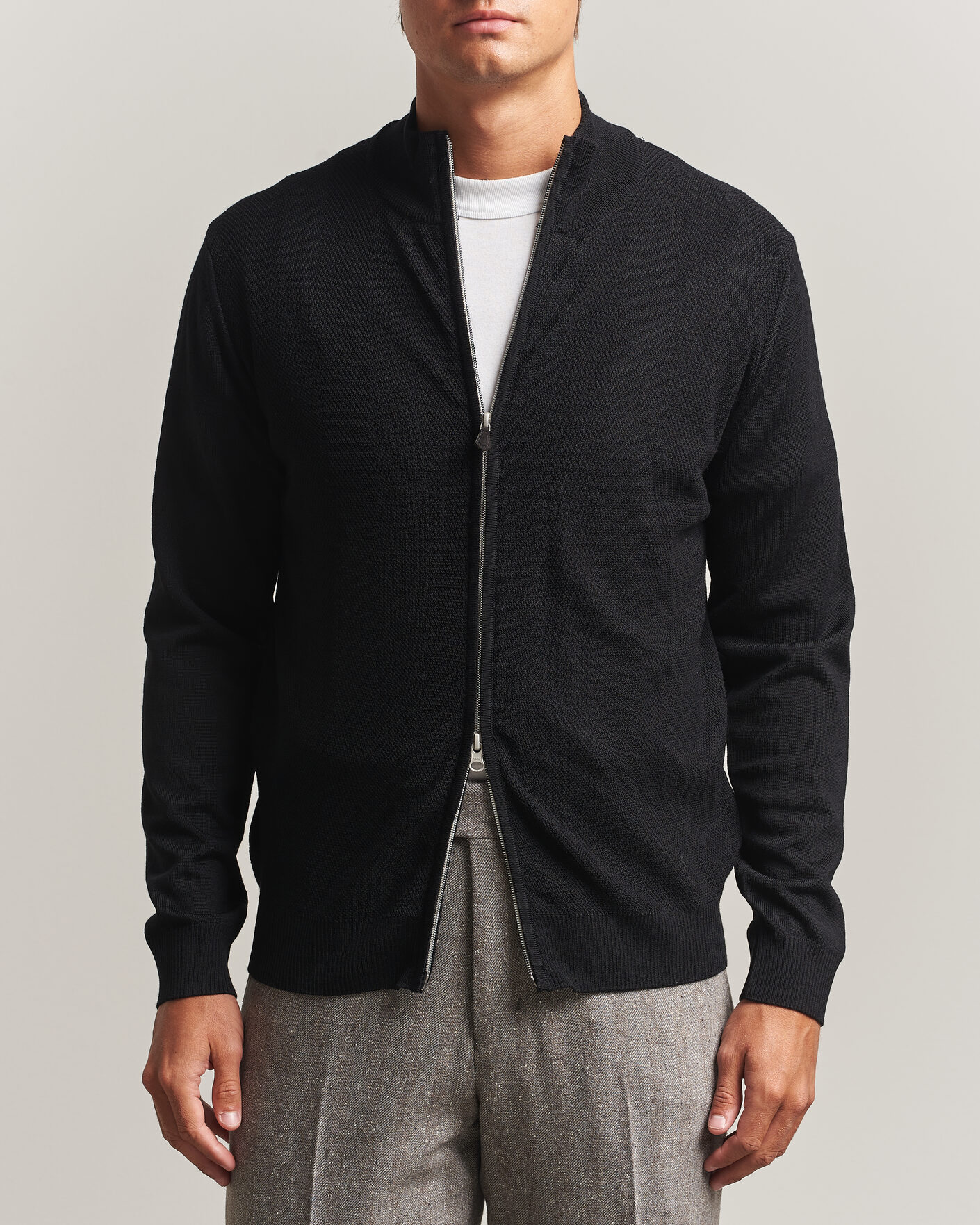 NN07 Jonas Boiled Wool Full Zip Dark Army at CareOfCarl.com NN07 Jonas Boiled Wool Full Zip Dark Army at CareOfCarl.com