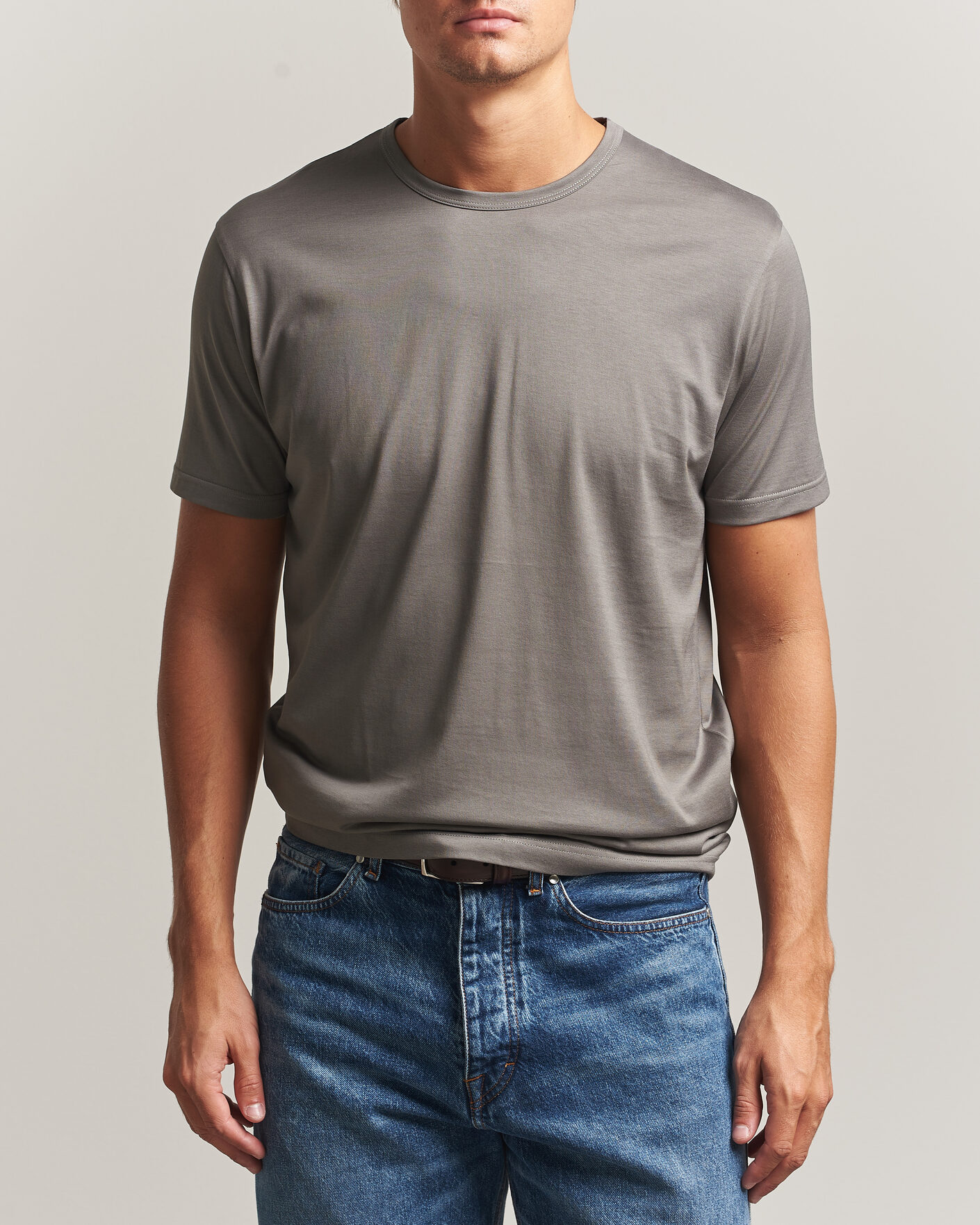 Maison Kitsuné Chillax Fox T-Shirt Light Grey Melange at