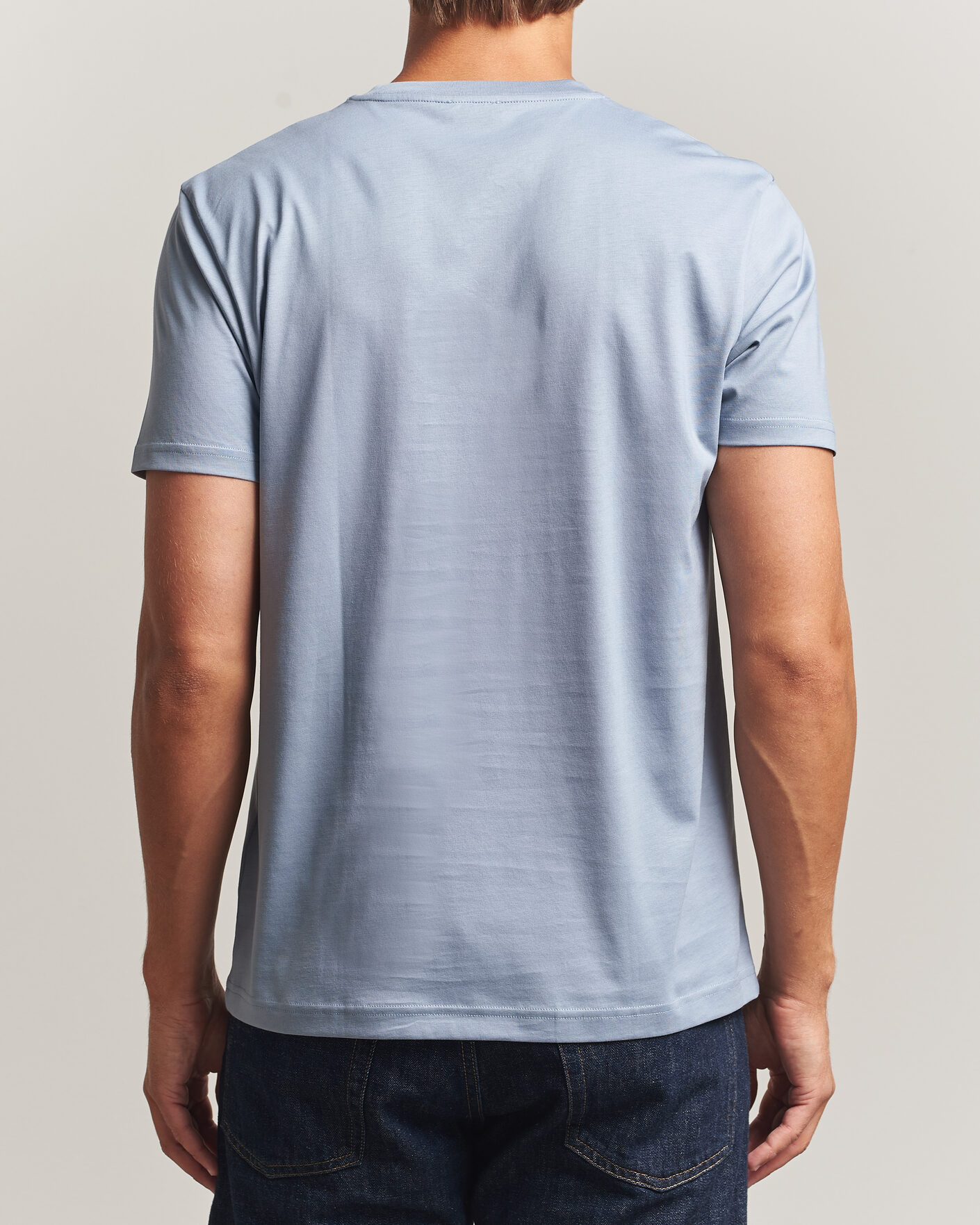 Men | T-Shirts | Sunspel | Riviera Midweight T-Shirt Powder Blue